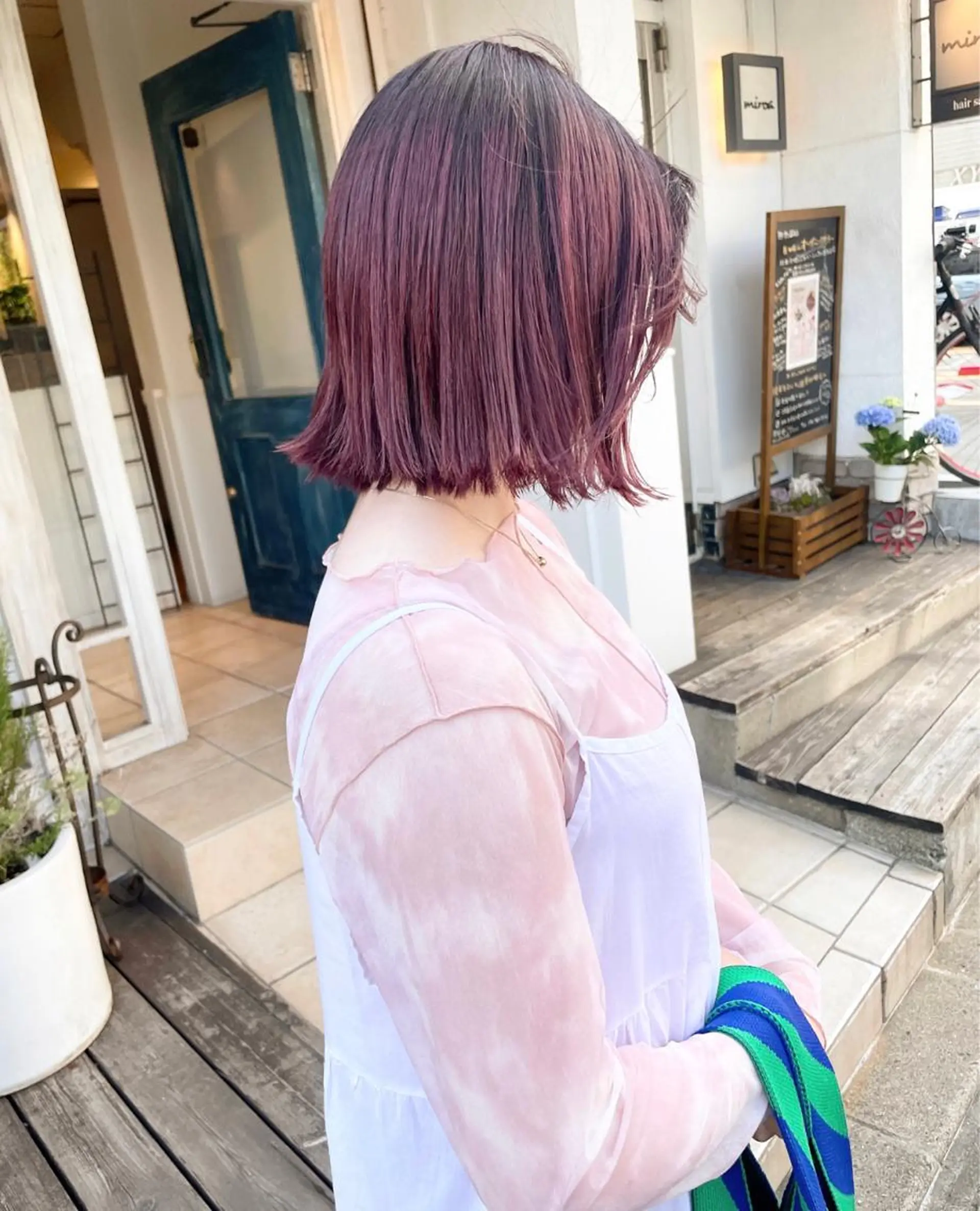 ショート カラー 🙃 透明感カラー/ボブのヘアスタイル