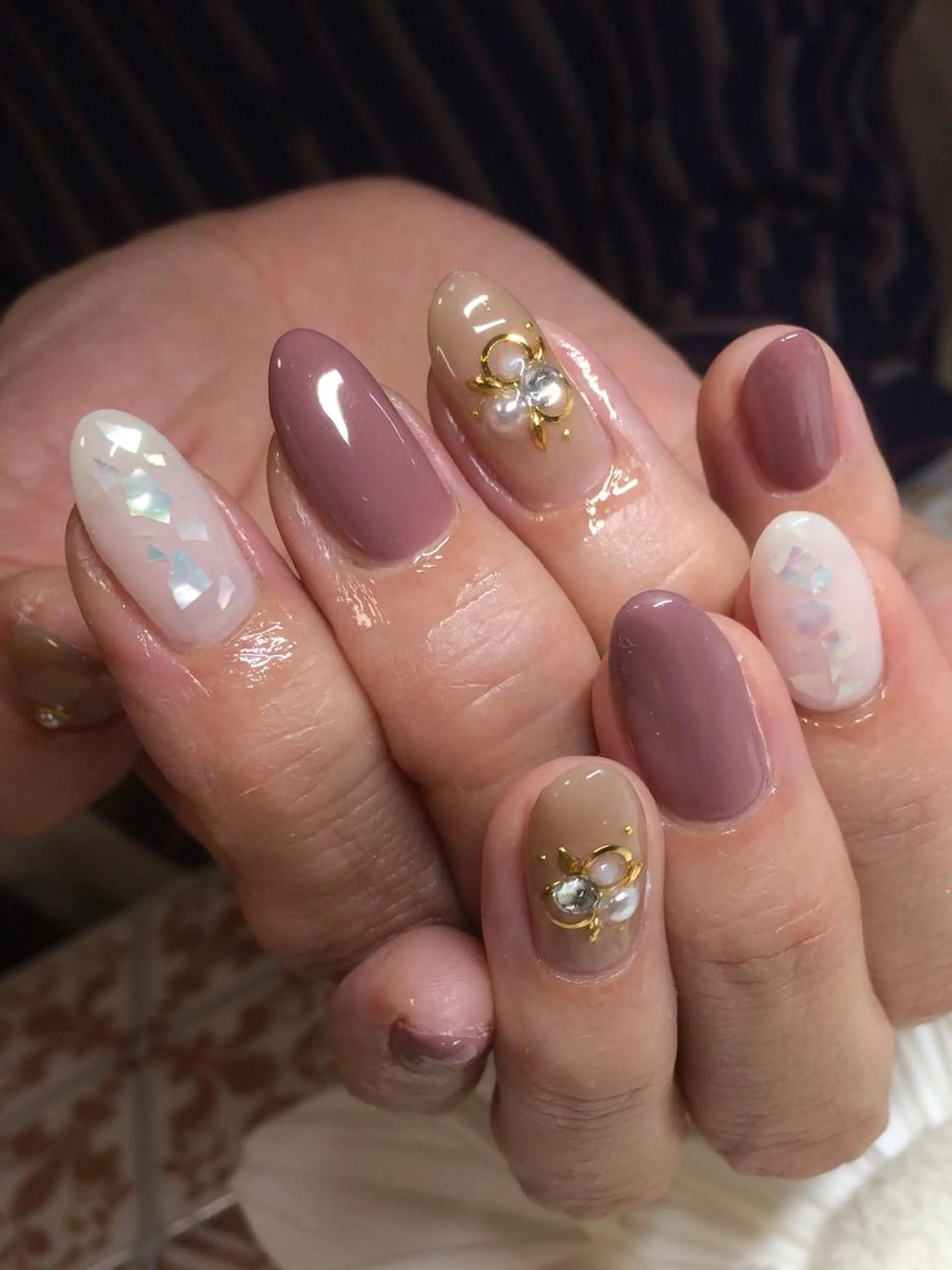 ネイル オフィスネイル ハンドネイル Nailsalon E's cafeのネイルデザイン