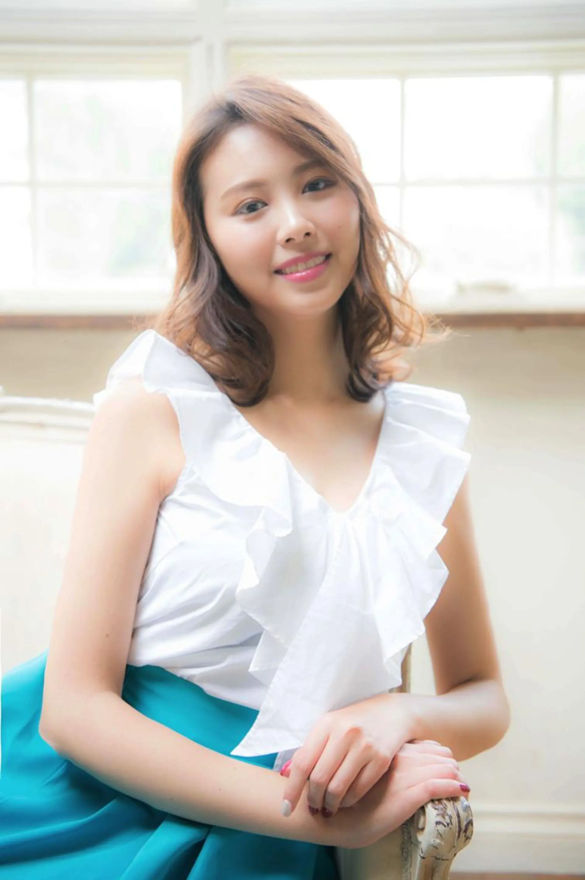 セミロング カラー パーマ 髪質改善🌈縮毛矯正 荻原　達矢のヘアスタイル