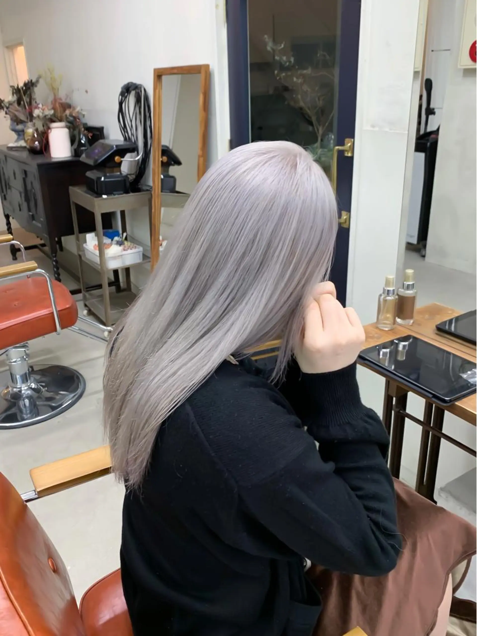 ロング カラー ヘアカラー 似合わせカット ケアパーマ喜来雅由のヘアスタイル