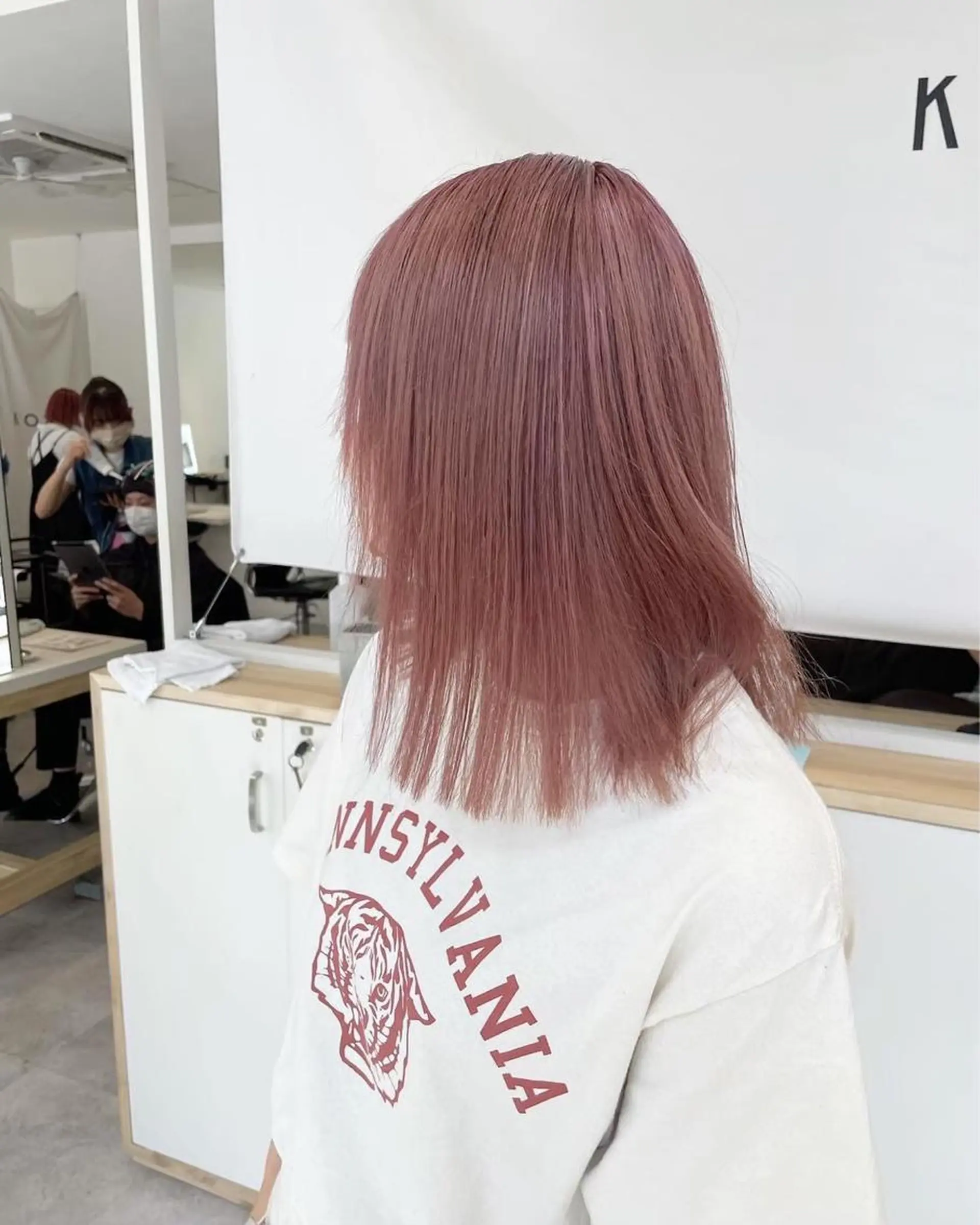 ミディアム 高橋 柊和のヘアスタイル