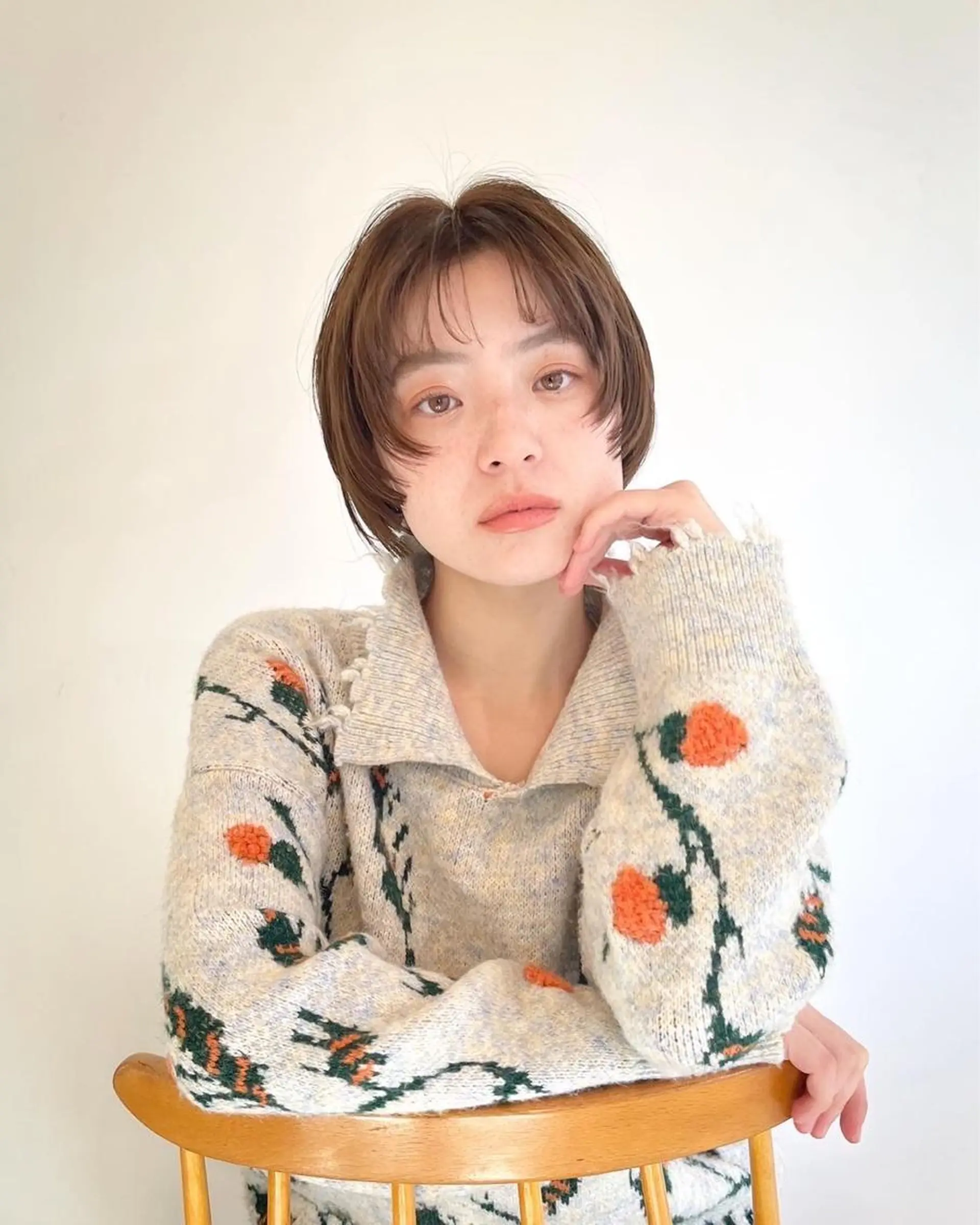 ミディアム カラー ボブ Memories 銀座のヘアスタイル