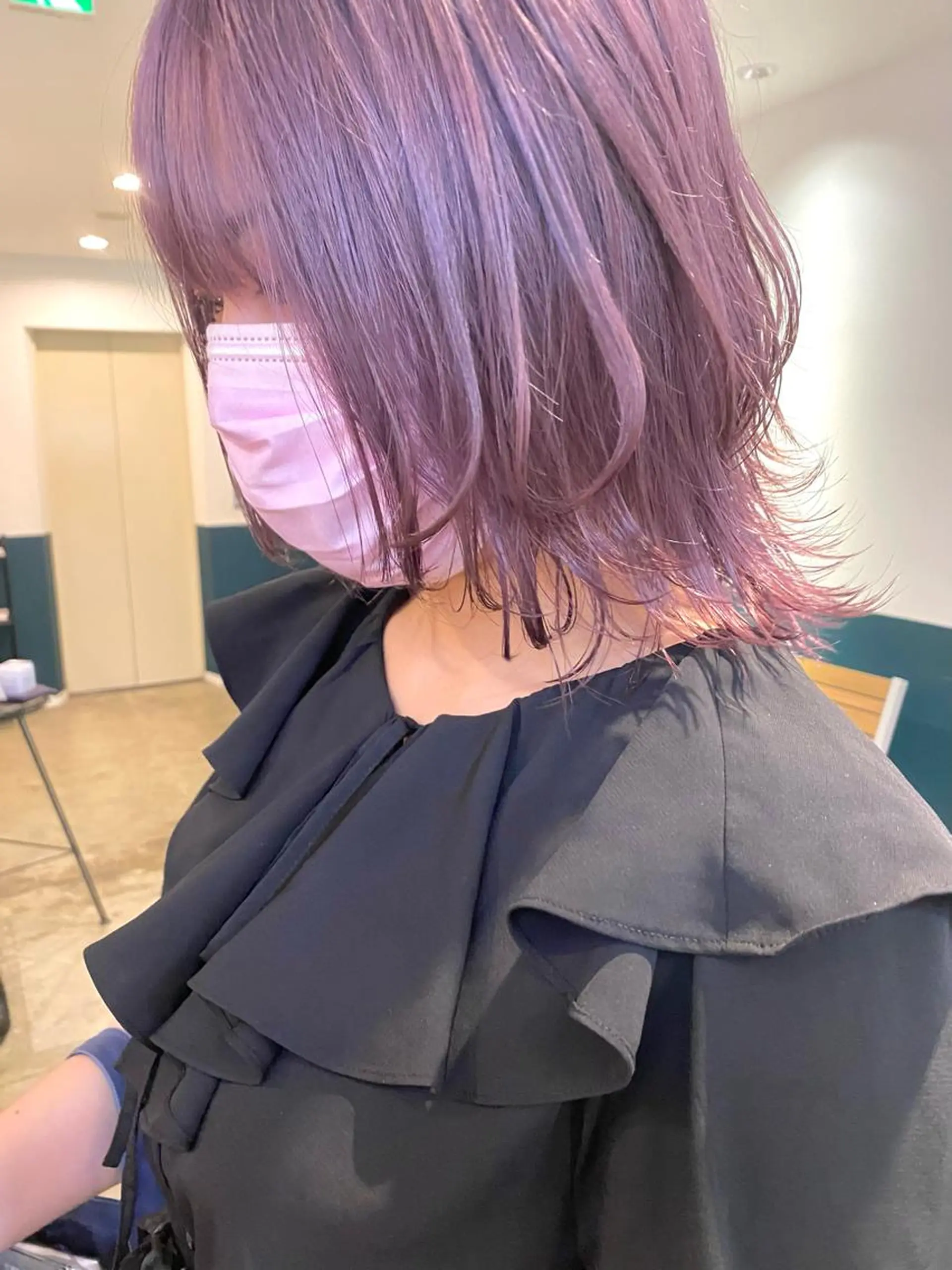 ミディアム ウルフカット 武内 凌レイヤーカット🐺のヘアスタイル