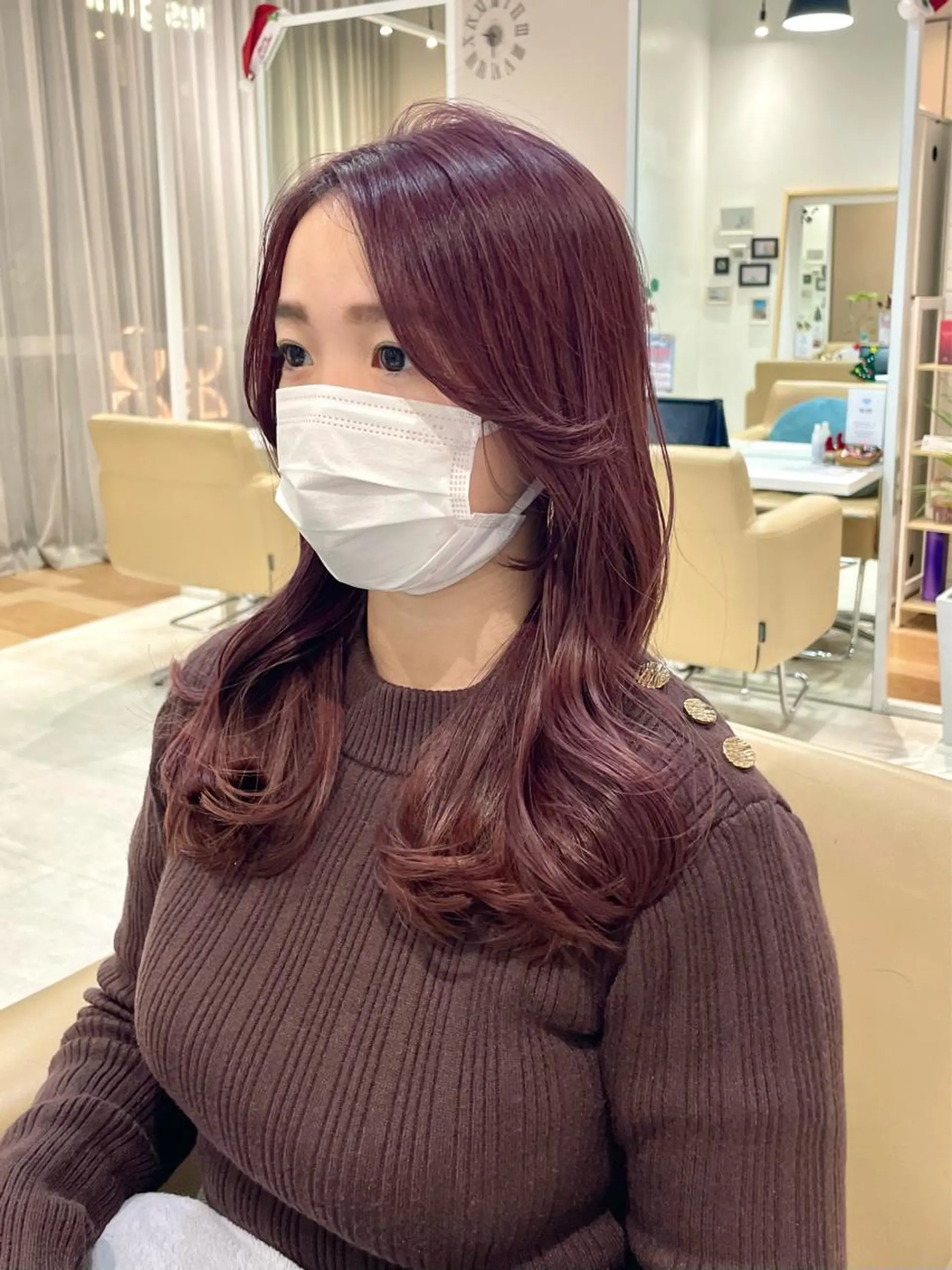 セミロング カラー 💫小顔カット TAROのヘアスタイル