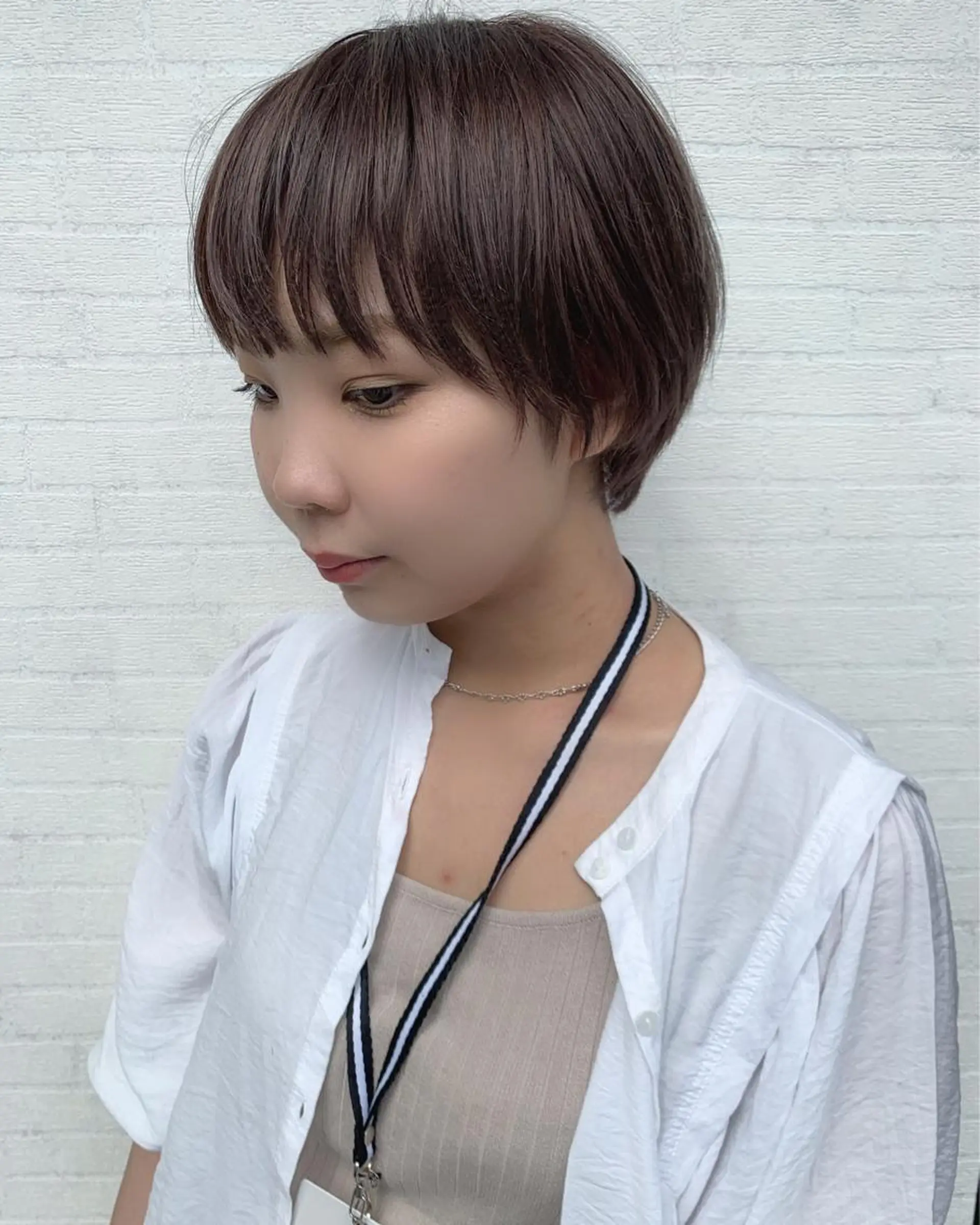 ショート カラー 立川 奈那子のヘアスタイル