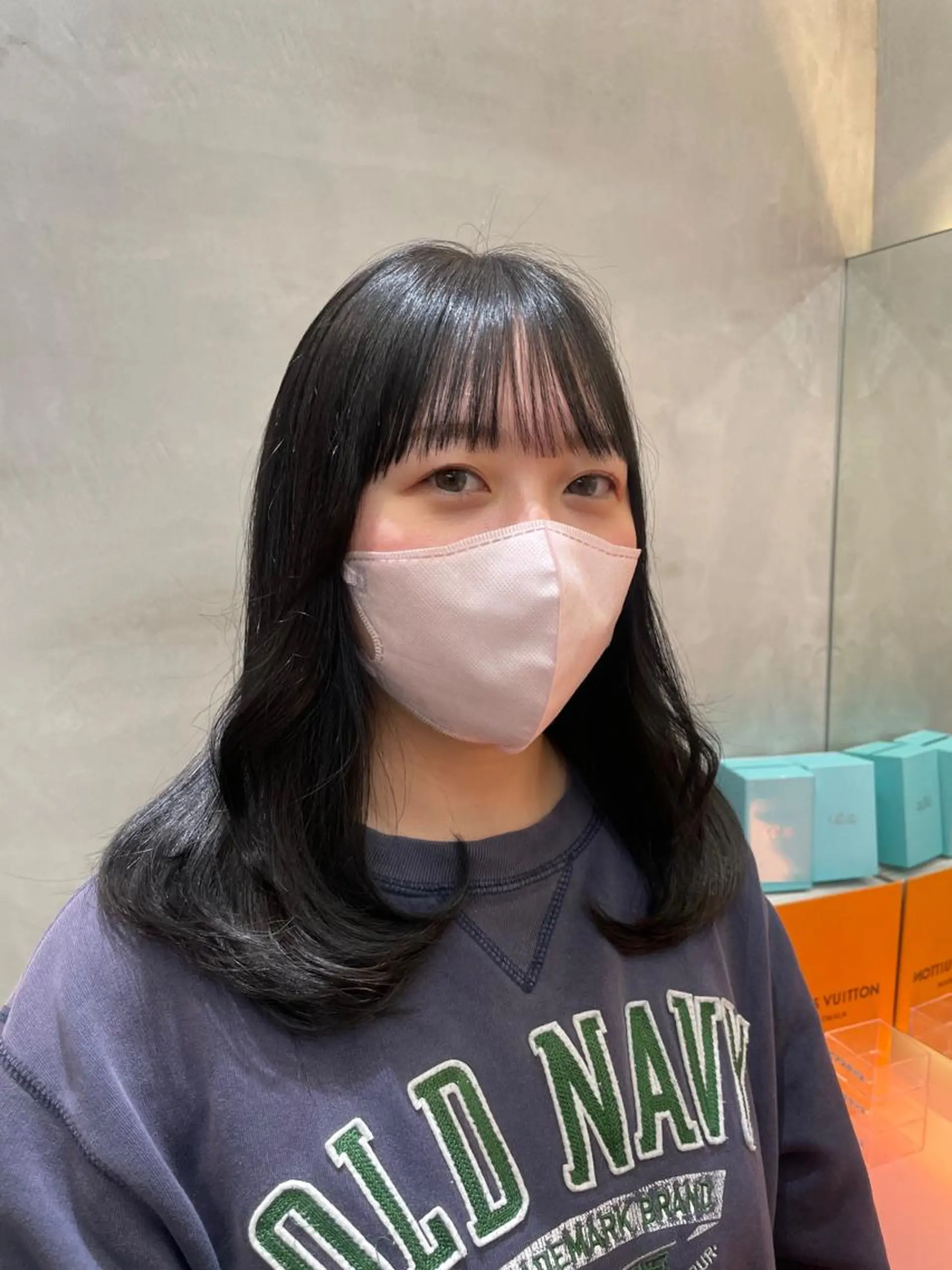 ミディアム Misaki /ボブ/縮毛矯正のヘアスタイル