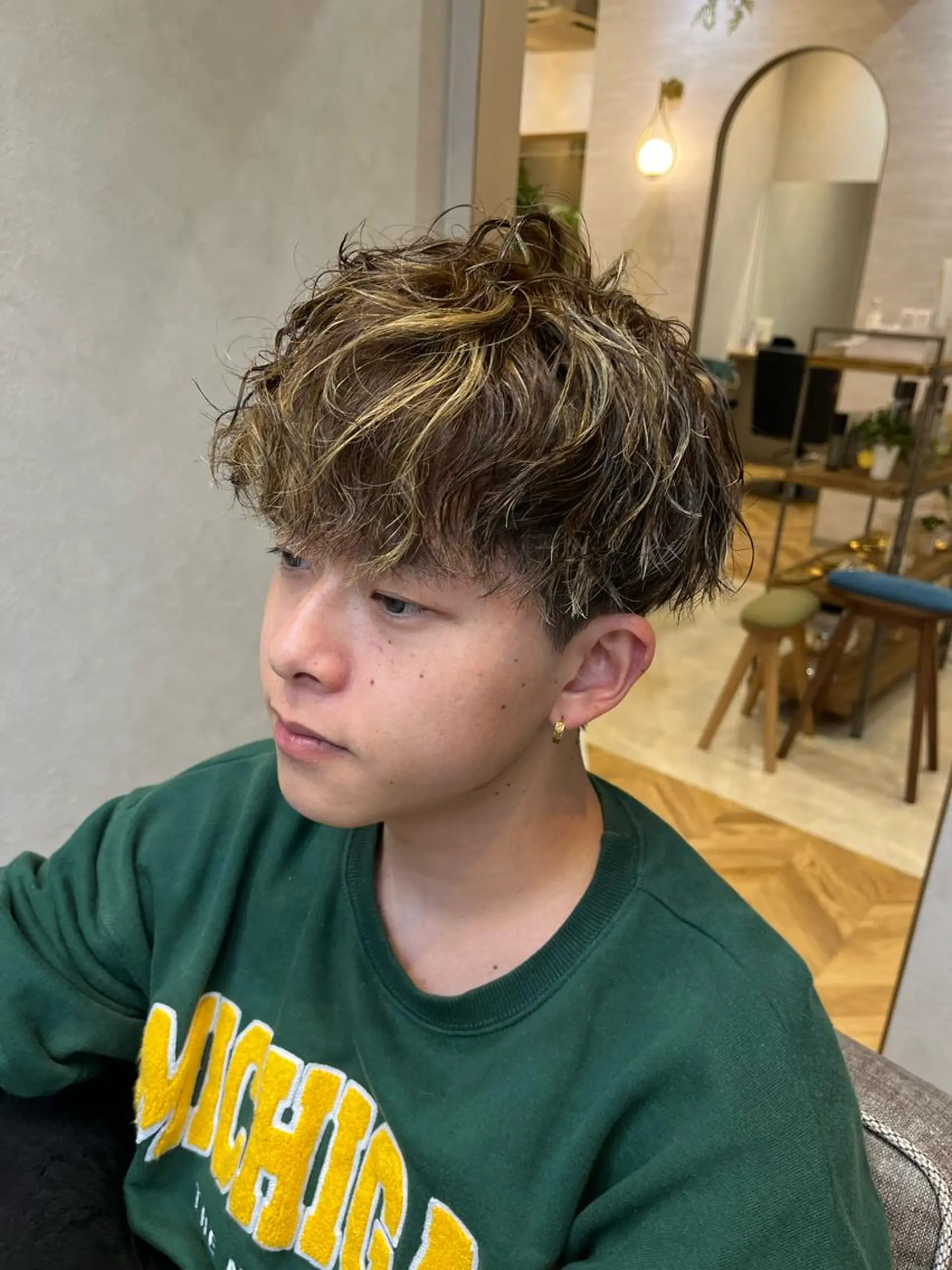 メンズ カット パーマ N°number大分 ナンバーmikotoのヘアスタイル