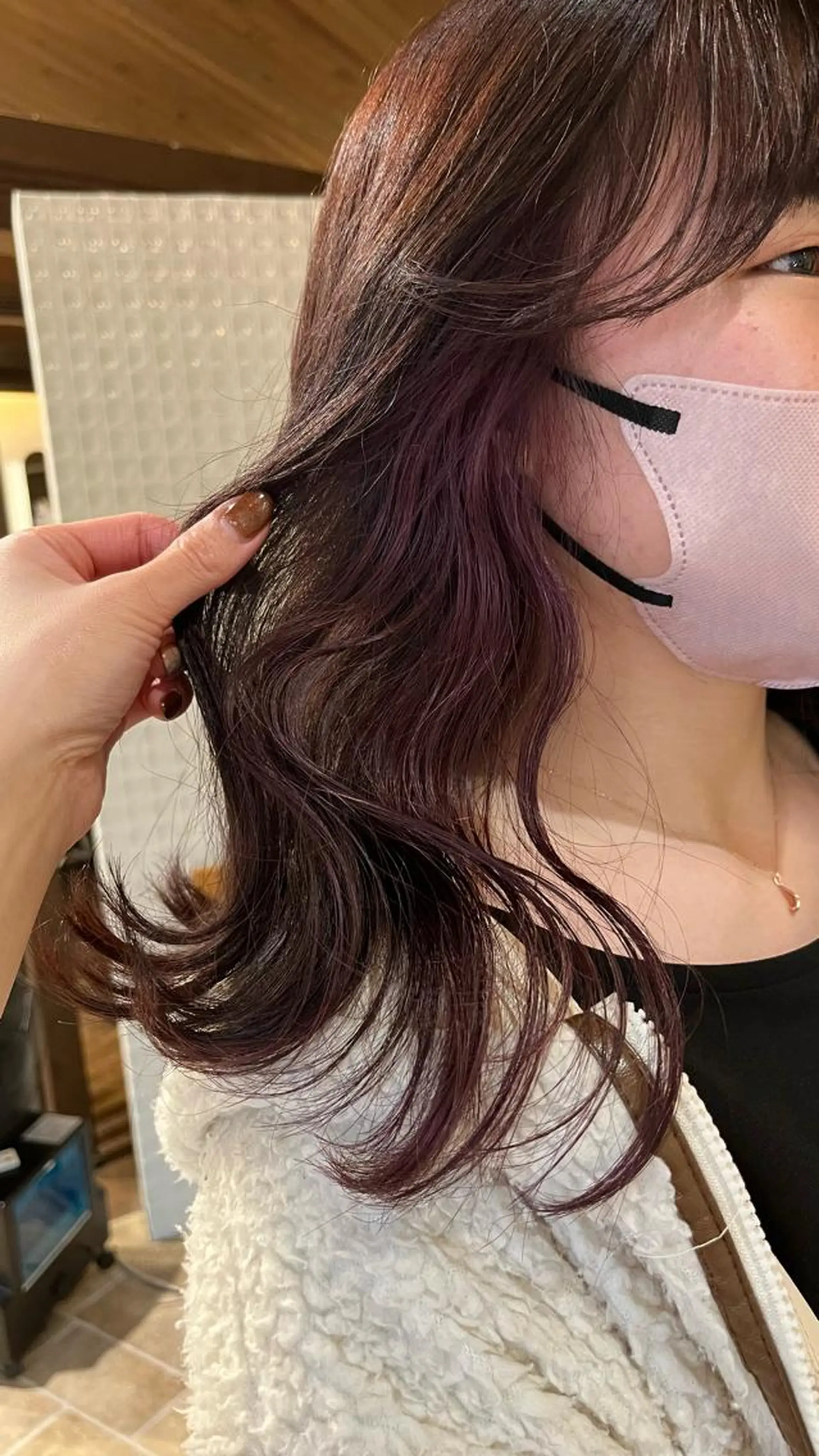 ロング カラー 中村 友香のヘアスタイル