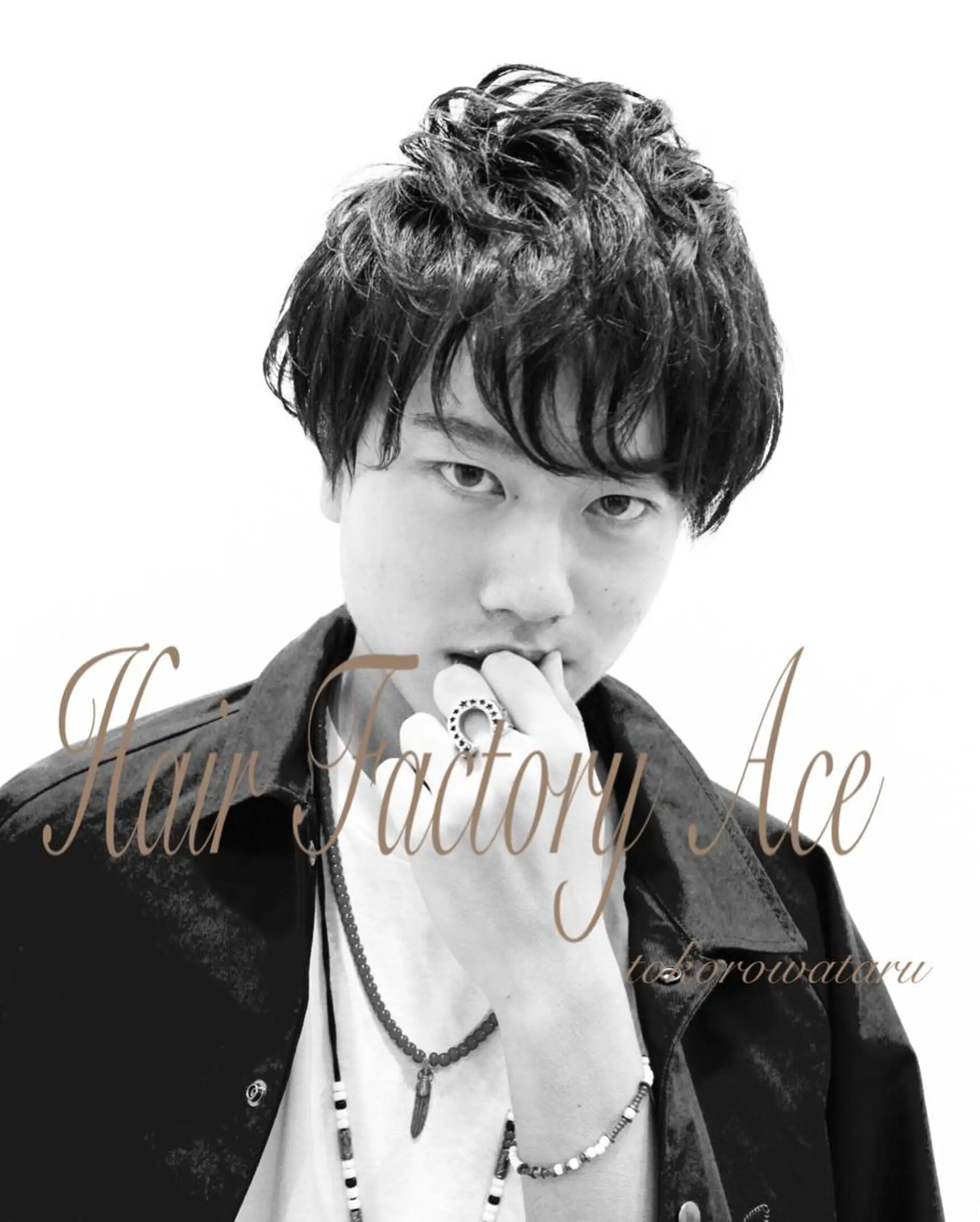 メンズ 所渉/韓国レイヤー /ウルフカットのヘアスタイル