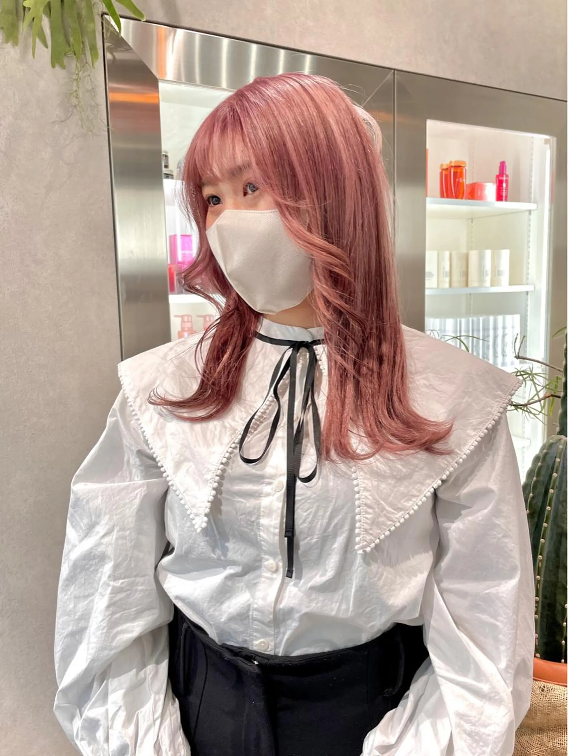 カラー スミレ /アレンジ /コーンロウ/メンズのヘアスタイル