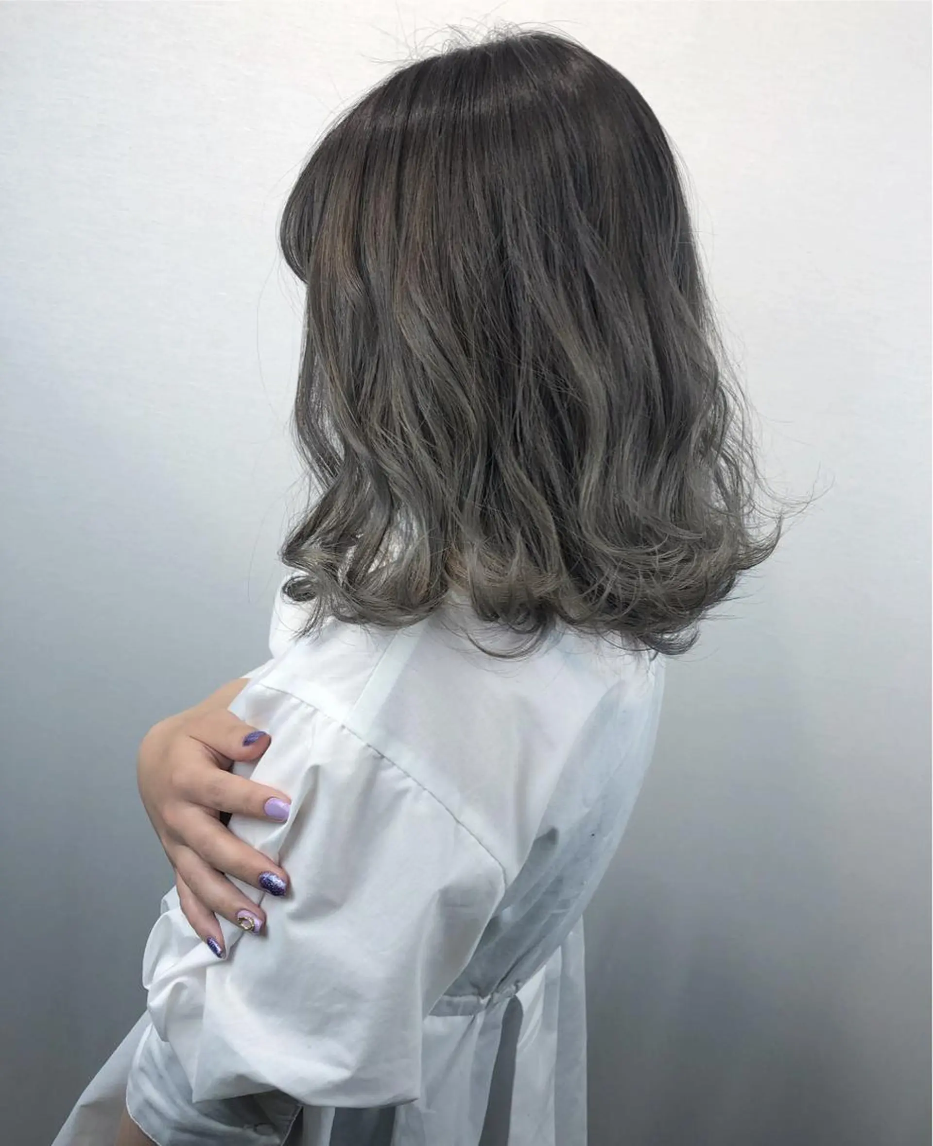 セミロング カラー アッシュ バレイヤージュ レイヤーカット 🤍2nd🤍田所 美希のヘアスタイル