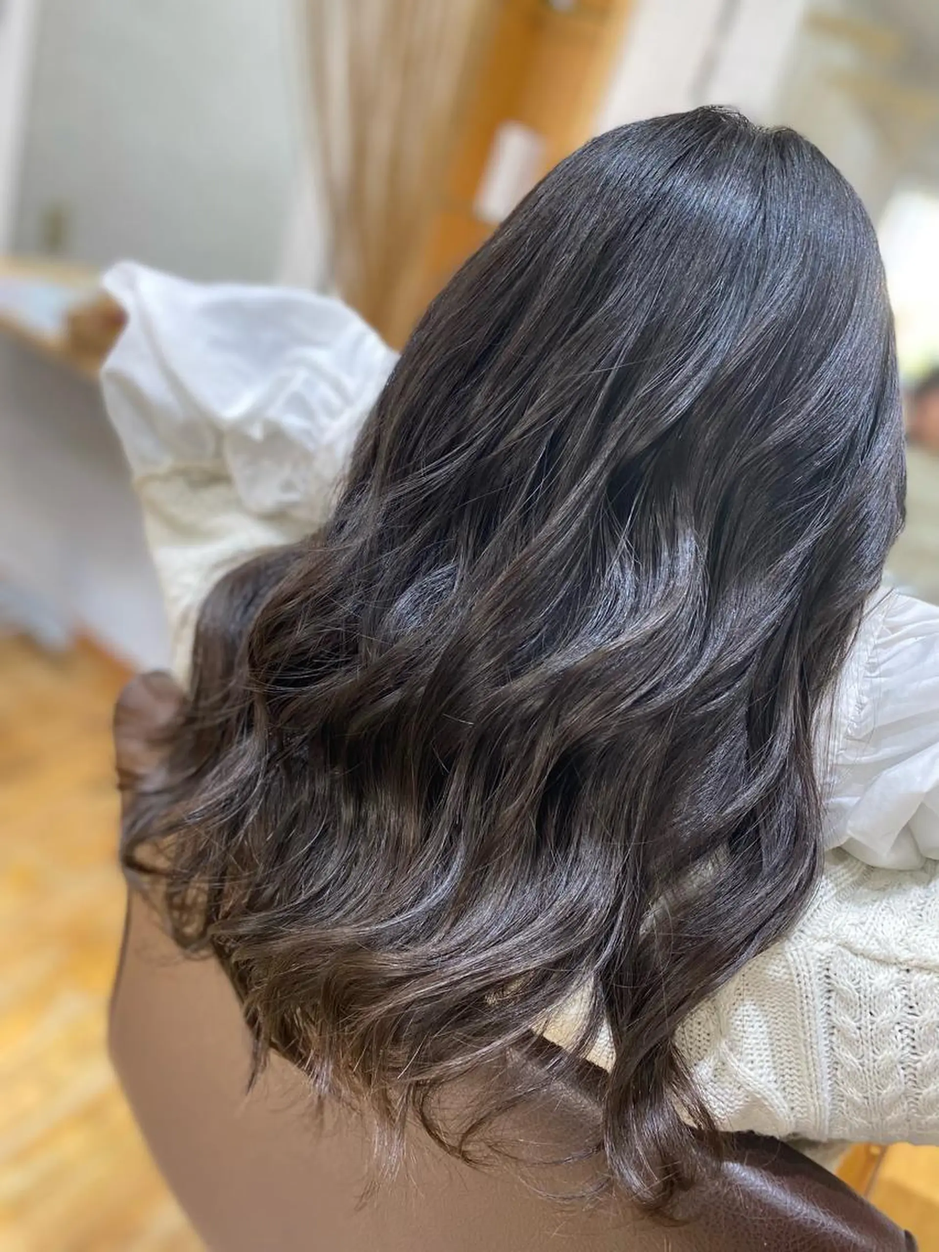 セミロング カラー パーマ ヘアアレンジ ヘアカラー 堀 大輔のヘアスタイル