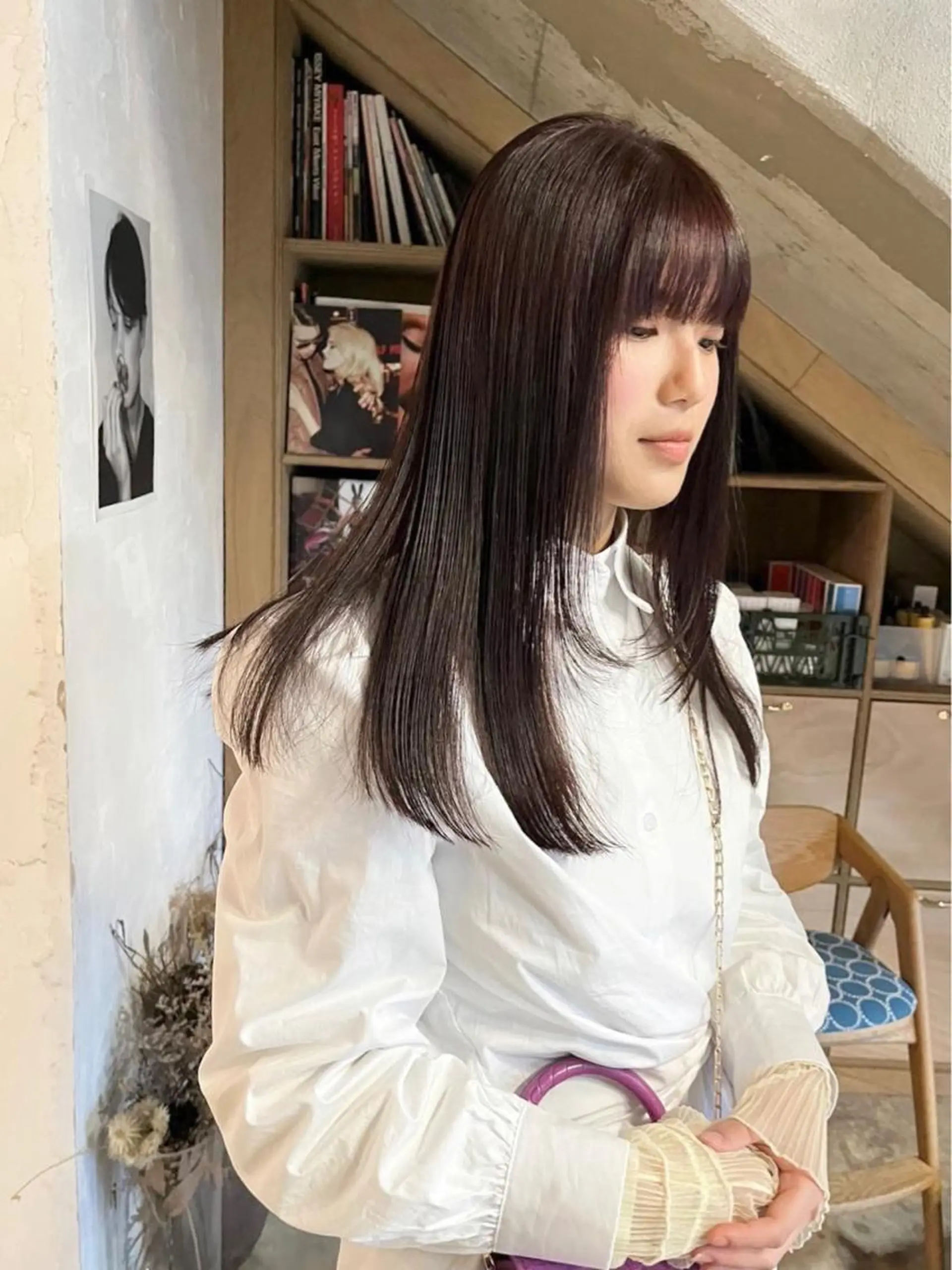 ロング カラー トリートメント BOTANIUM by Rr SALON 【ボタニウムバイアー ルサロン】所属・レイヤーカット/艶髪 /ストレート/リクトのヘアスタイル