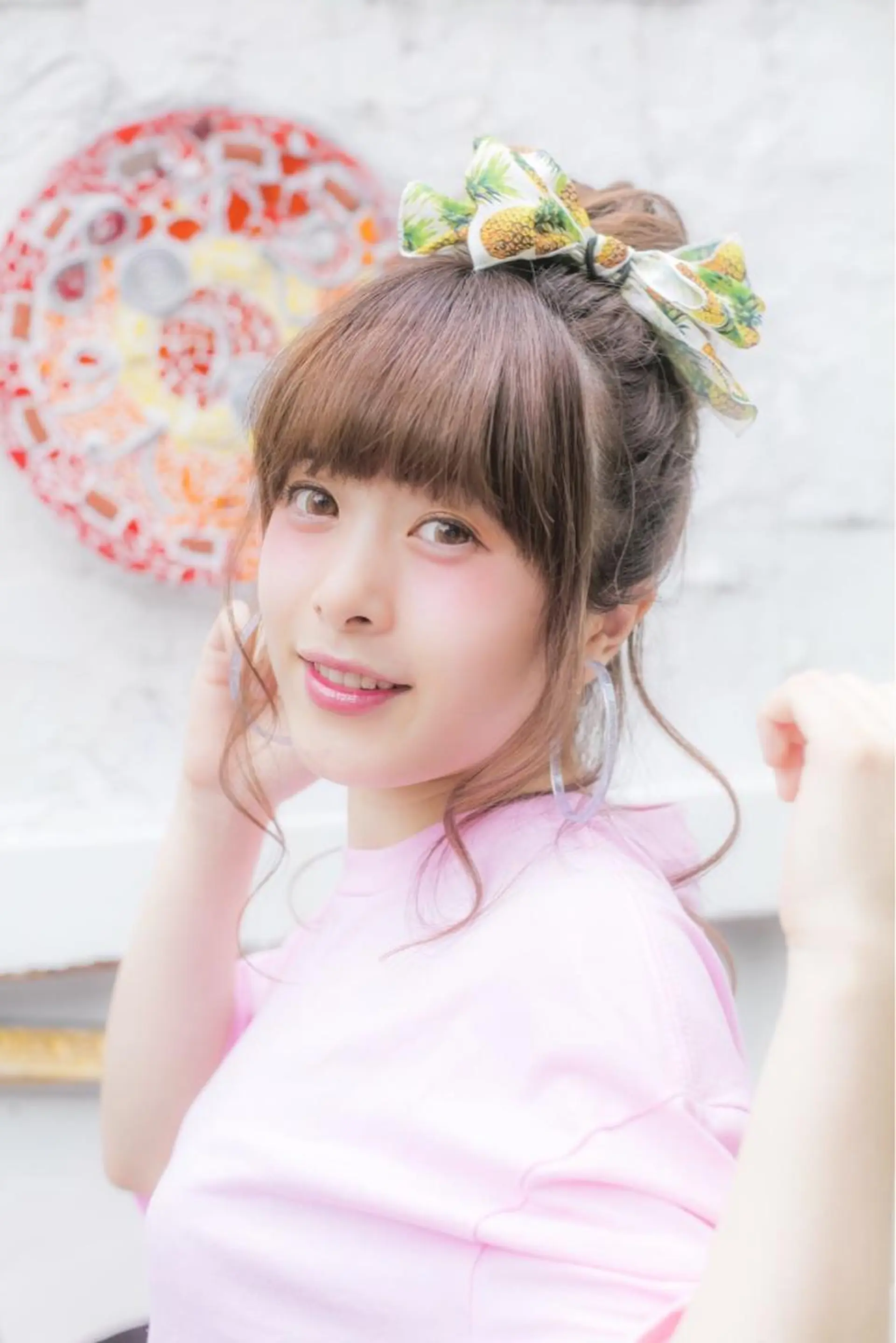 ヘアアレンジ お団子ヘア おくれ毛 37.0℃-tidaメンズヘアサロン神保町所属・hi roのヘアスタイル