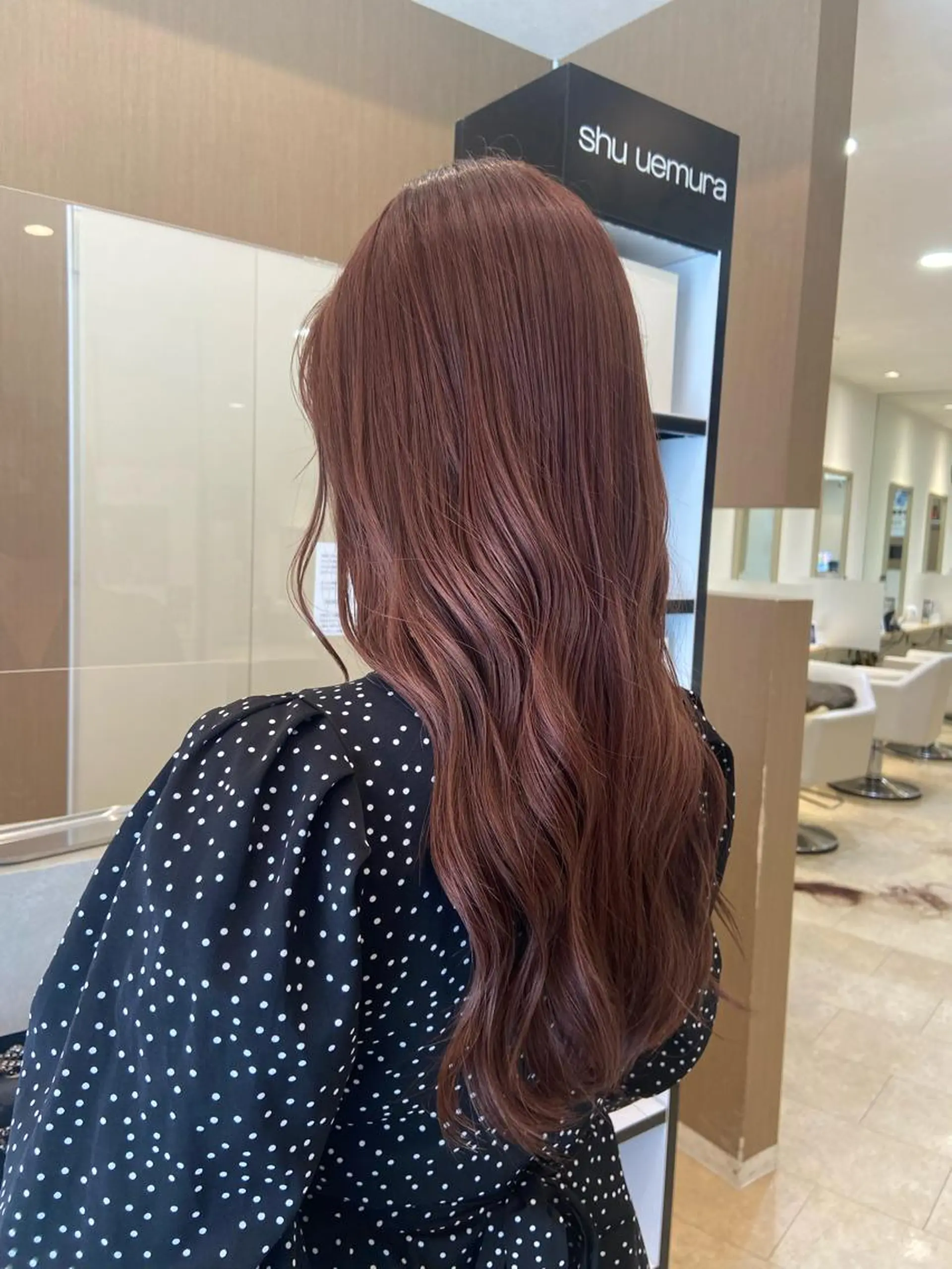 ロング ピンクブラウン ヘアカラー 🦋髪質改善🦋 眞井琴美のヘアスタイル