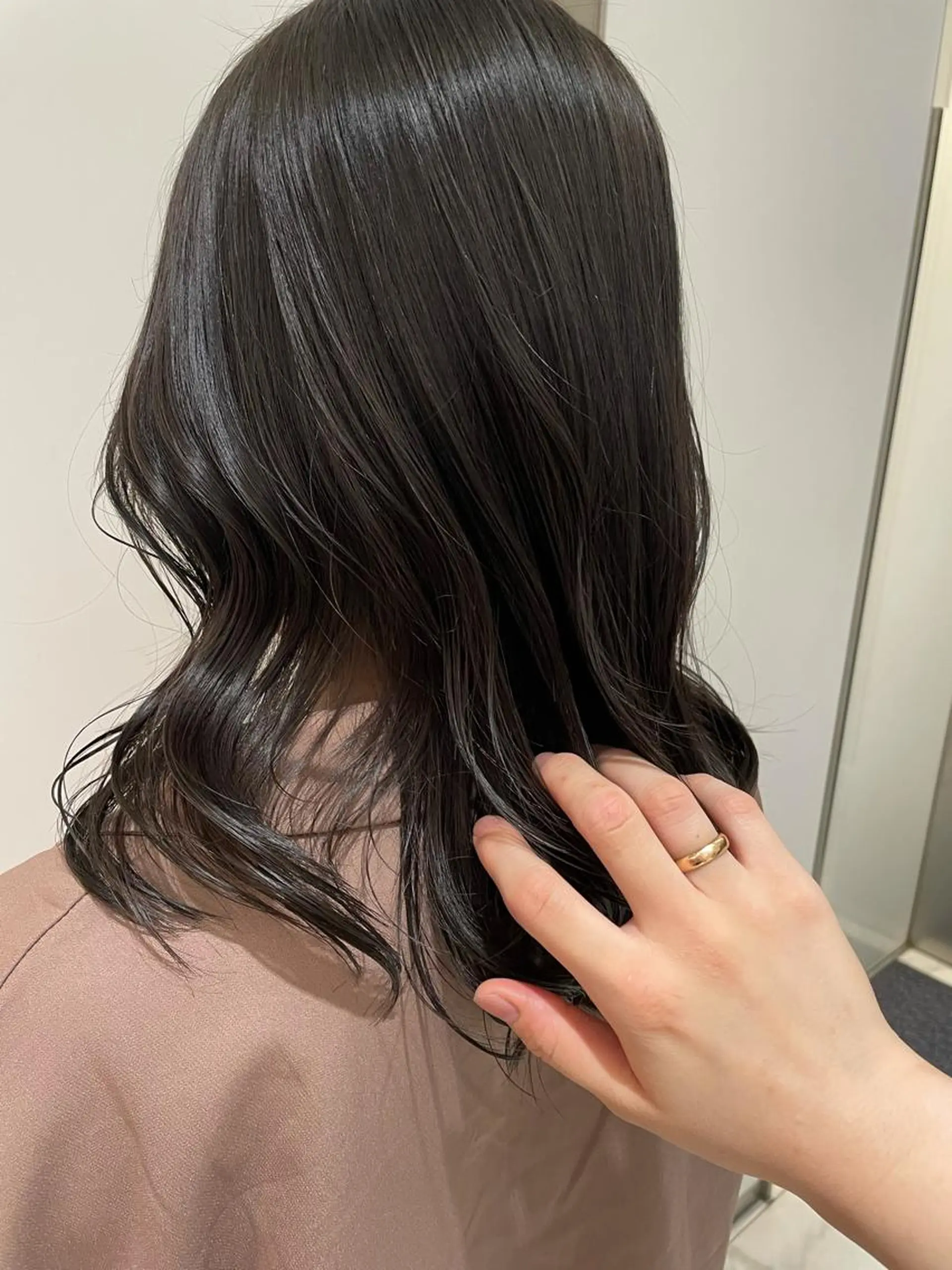 セミロング 韓国風パーマ/ヘア セット/店長みづきのヘアスタイル