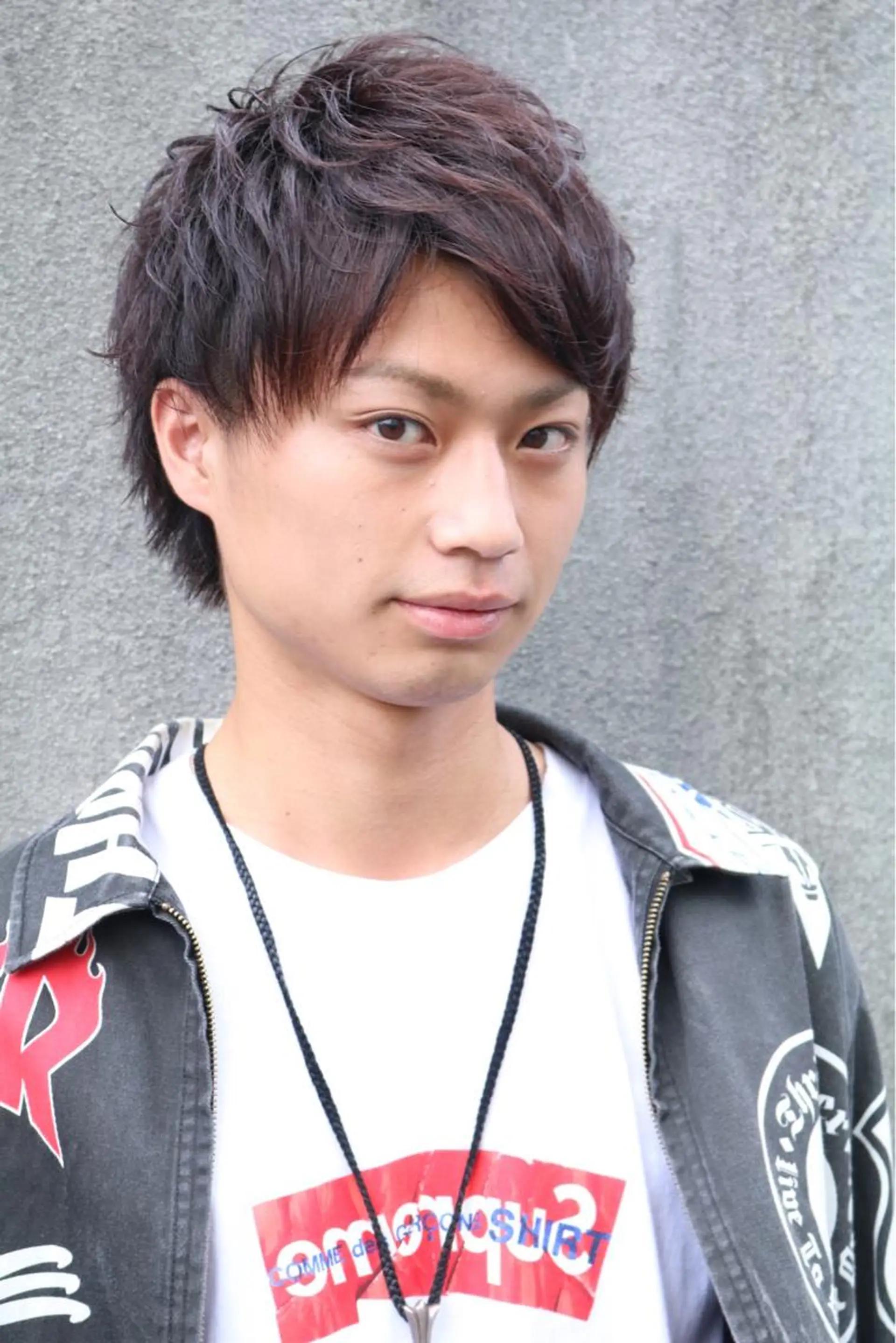 ショート カラー パーマ ショートレイヤー レイヤーカット ショートヘア 及川 翔のヘアスタイル
