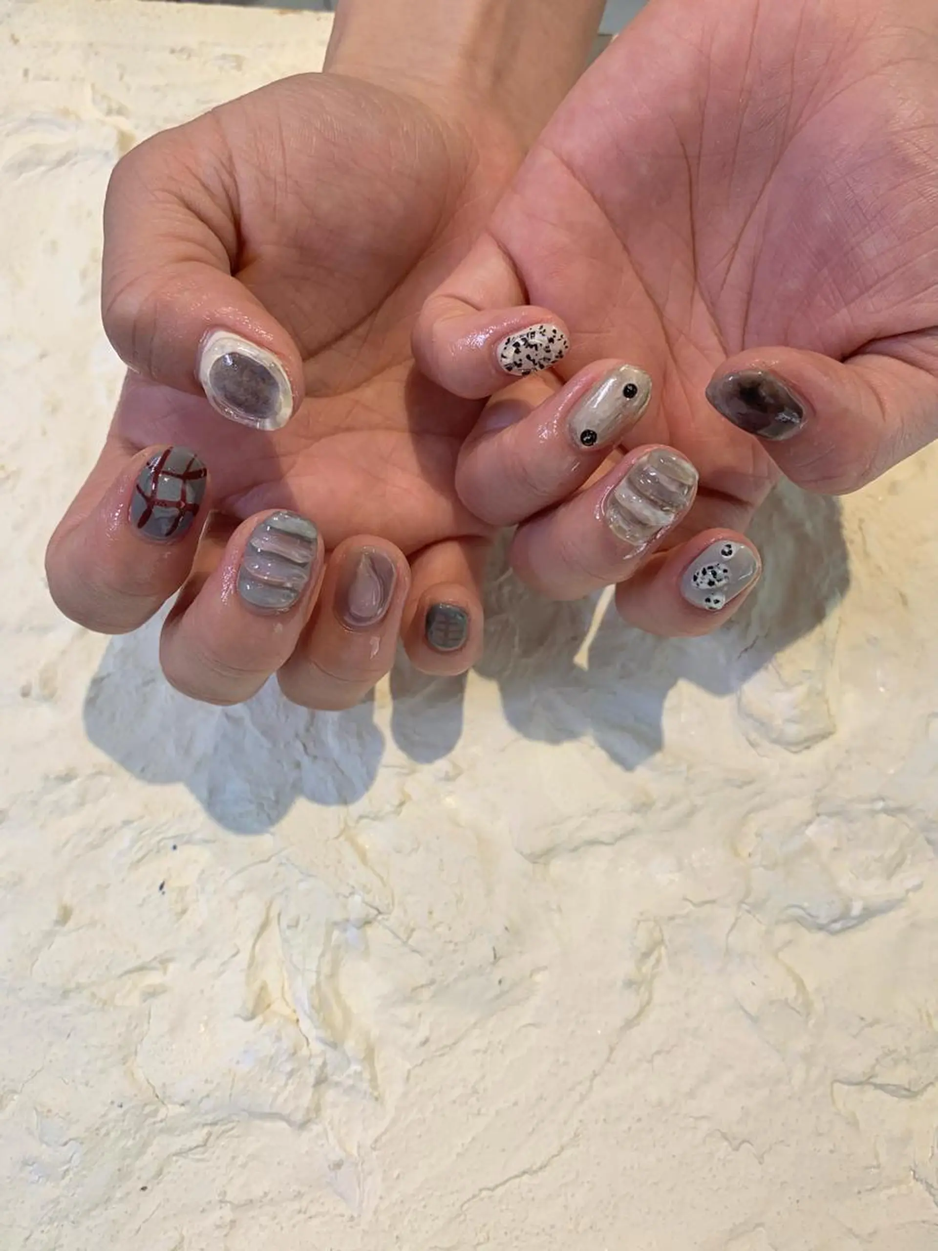 ネイル ぷっくりネイル マキノ ユイのネイルデザイン