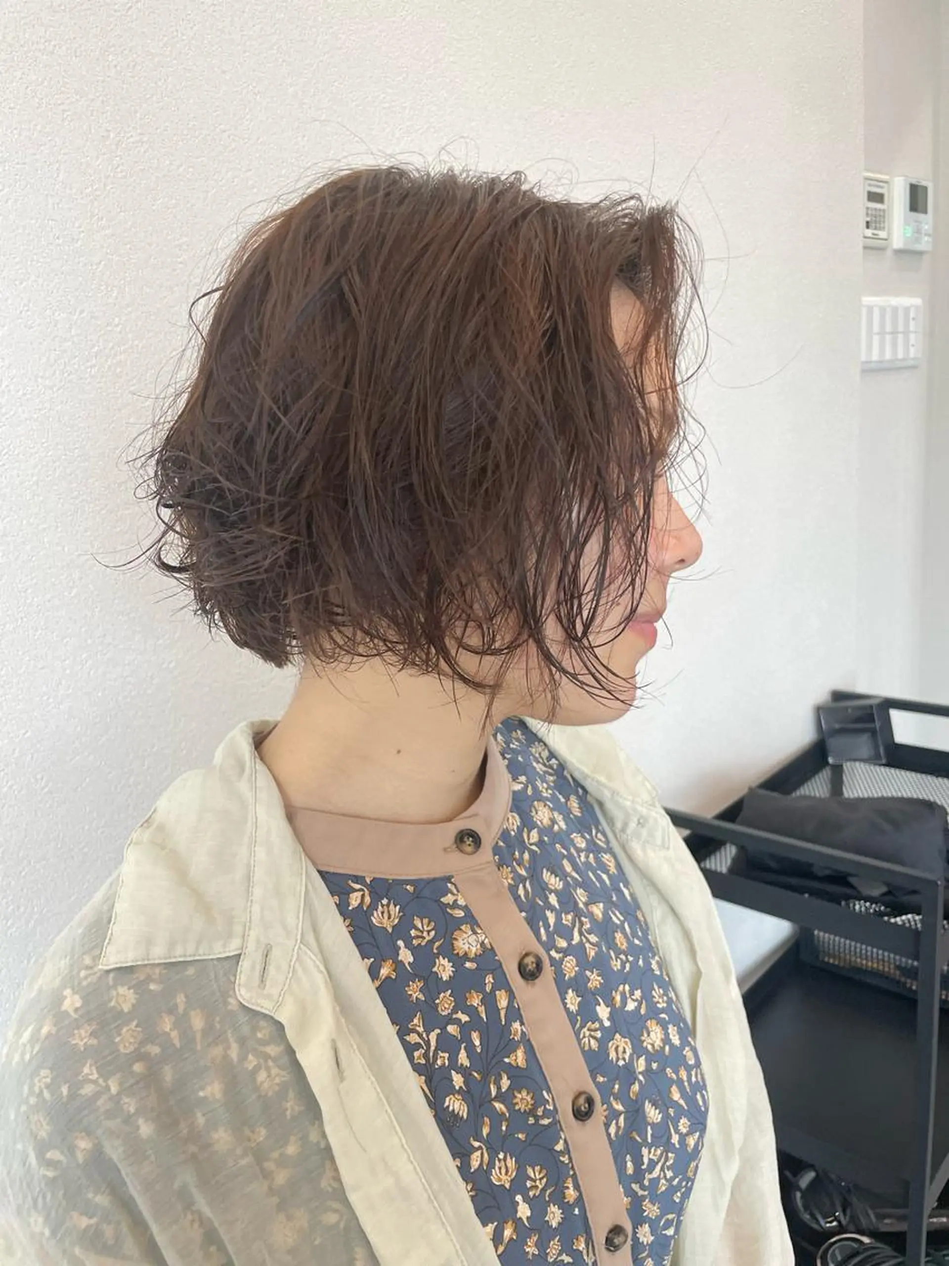 ショート パーマ カット パーマ ボブ/髪質改善/ soiナカジママドリのヘアスタイル