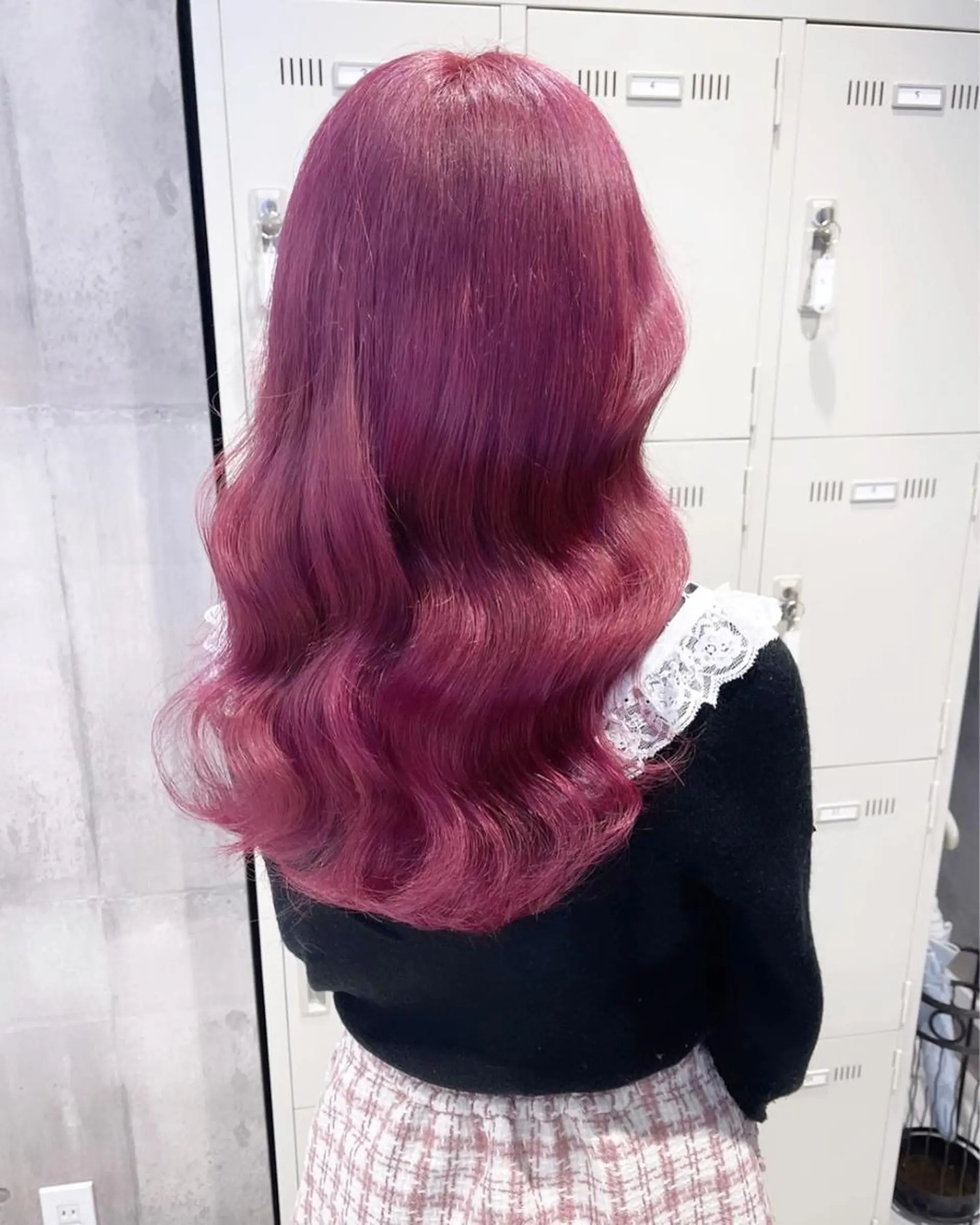 ロング カラー パーマ ヘアアレンジ メンズ キッズ ネイル マツエク・マツパ アイブロウ 🎀韓国レイヤー YURINA🎀のヘアスタイル