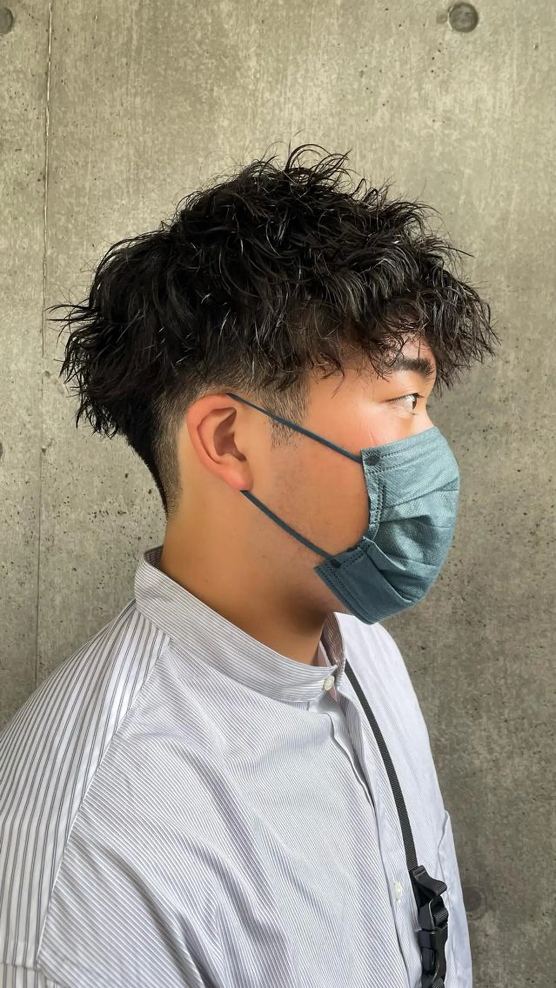 パーマ メンズ もりたみかこ 美容師お休み中のヘアスタイル