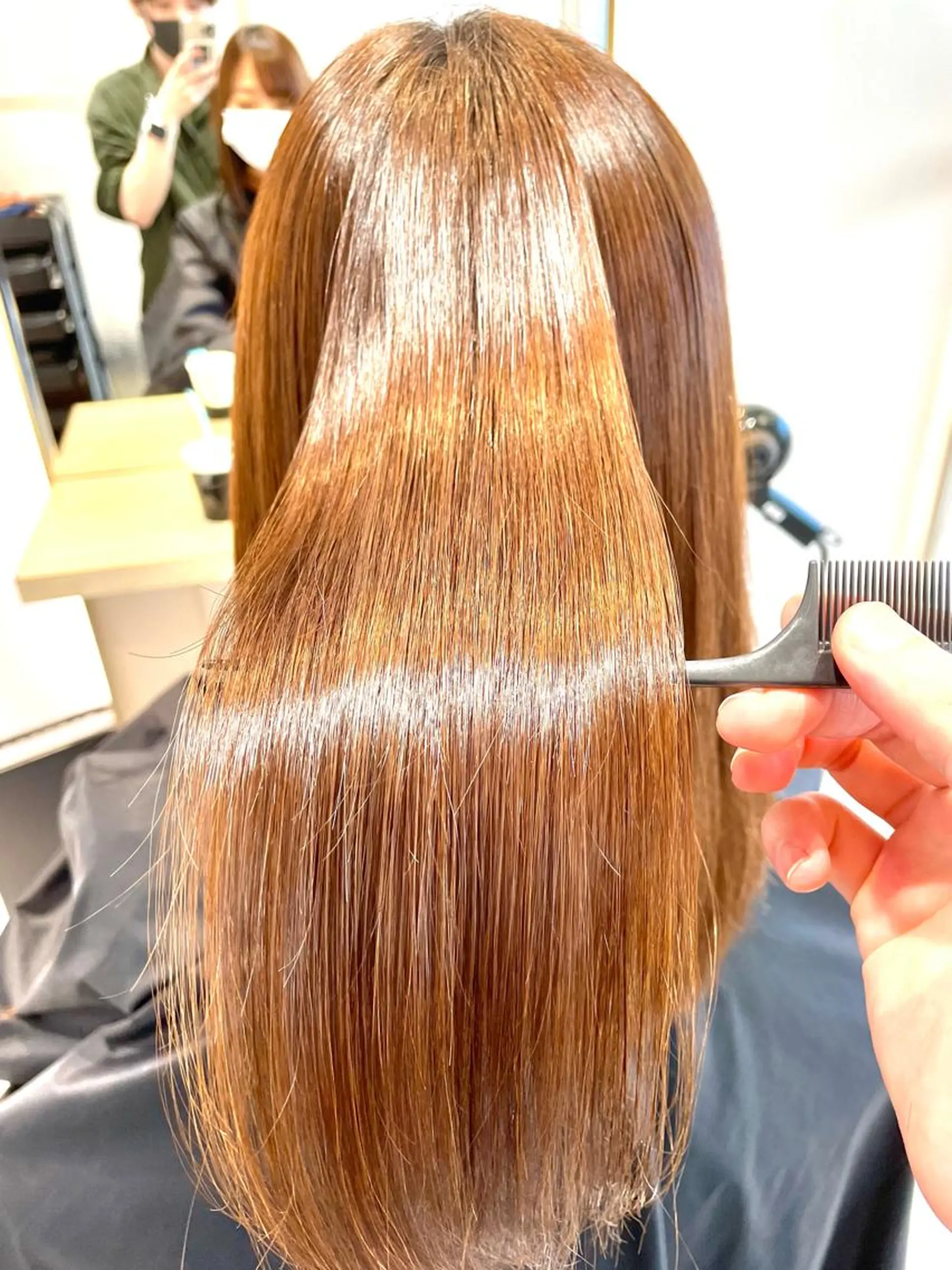 セミロング ウサミ/髪質改善 酸性ストレート🌈のヘアスタイル