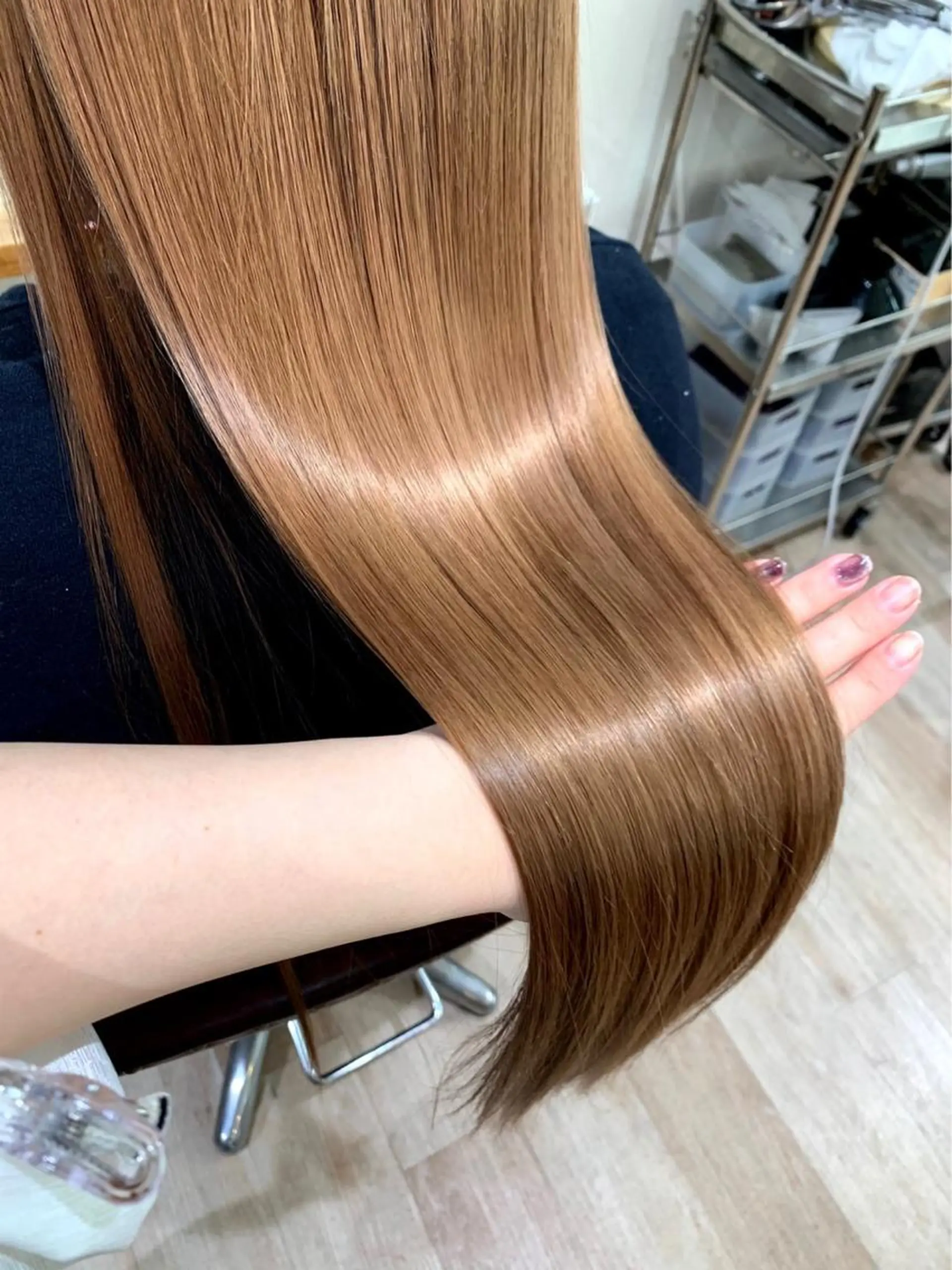 ロング 髪質改善 トリートメント niconail 🧣ayu 📍烏山のネイルデザイン