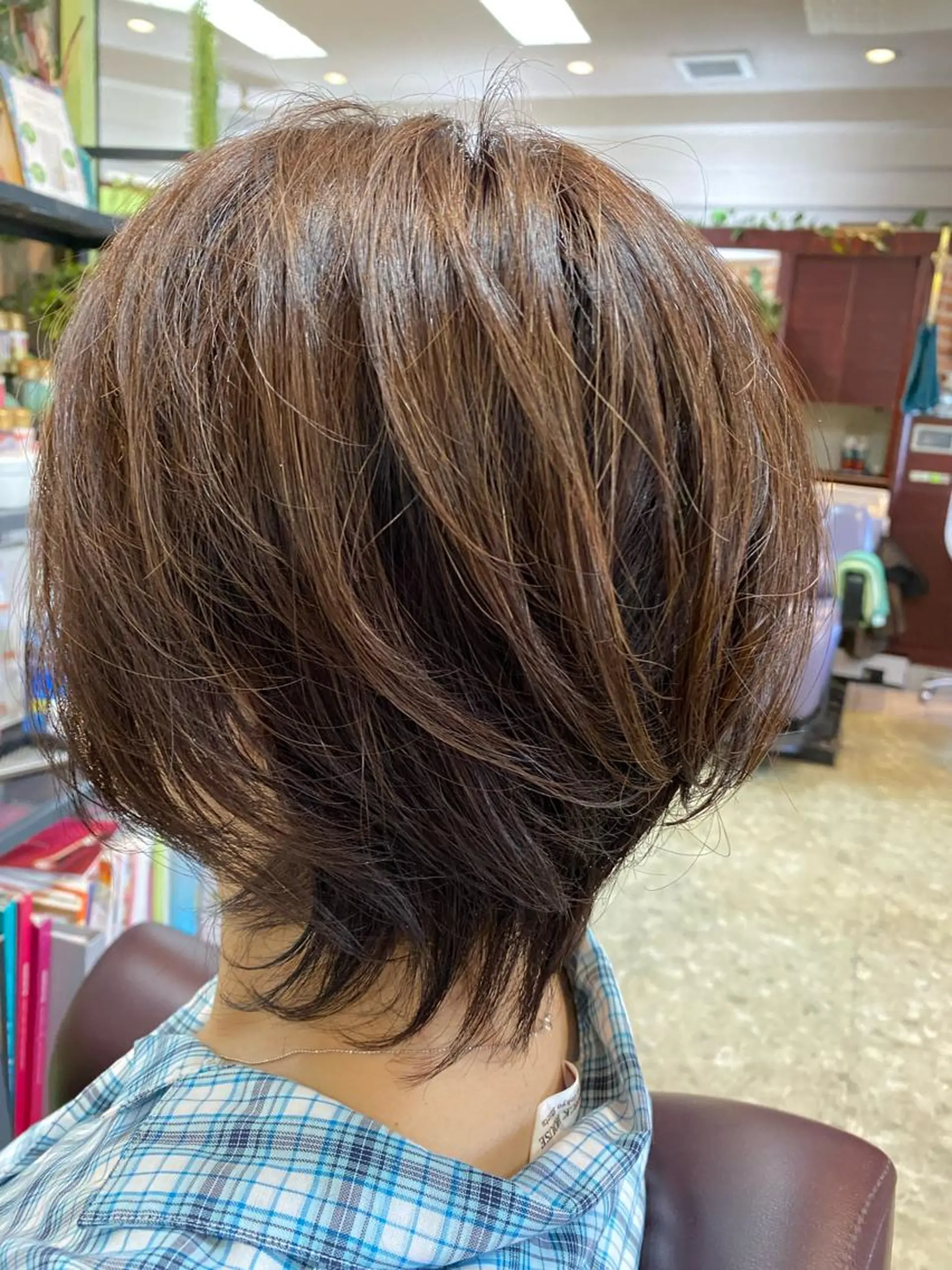 ショート カラー パーマ ショートヘア 松 下のヘアスタイル