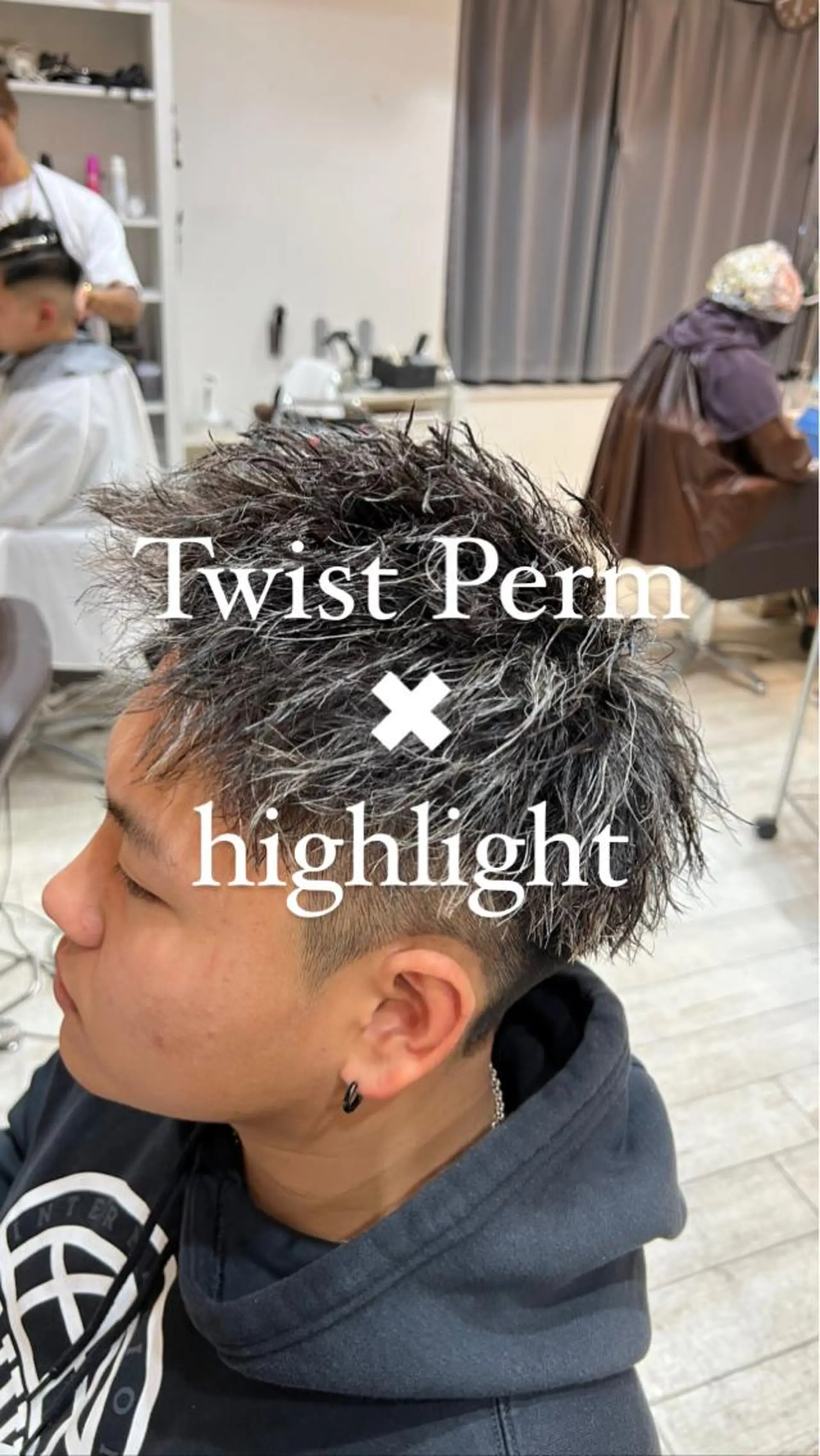 ショート カラー パーマ メンズ 💈men's💈 satoru中目黒のヘアスタイル