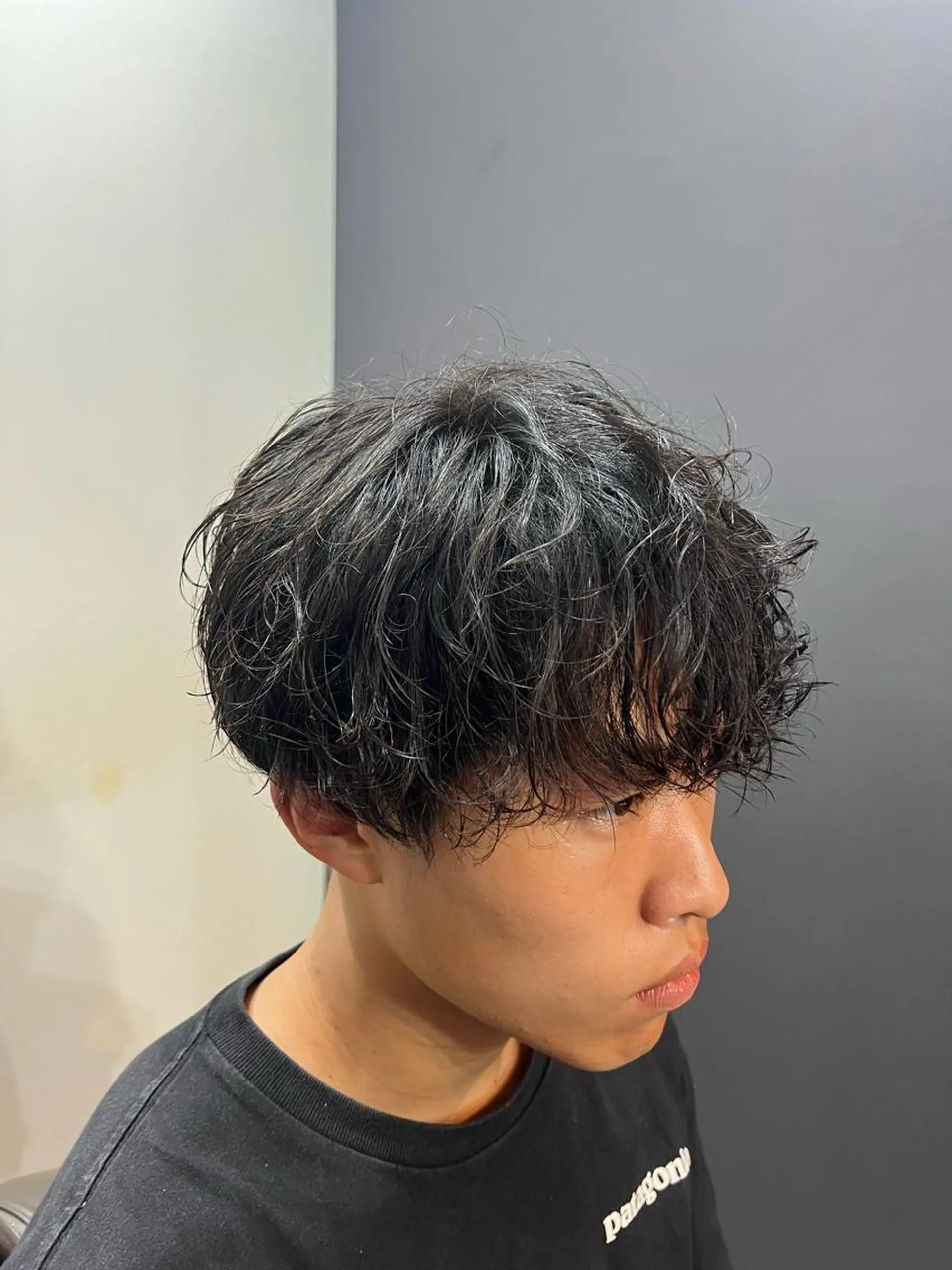 ミディアム パーマ メンズ kei/透明感カラー /縮毛矯正/メンズのヘアスタイル