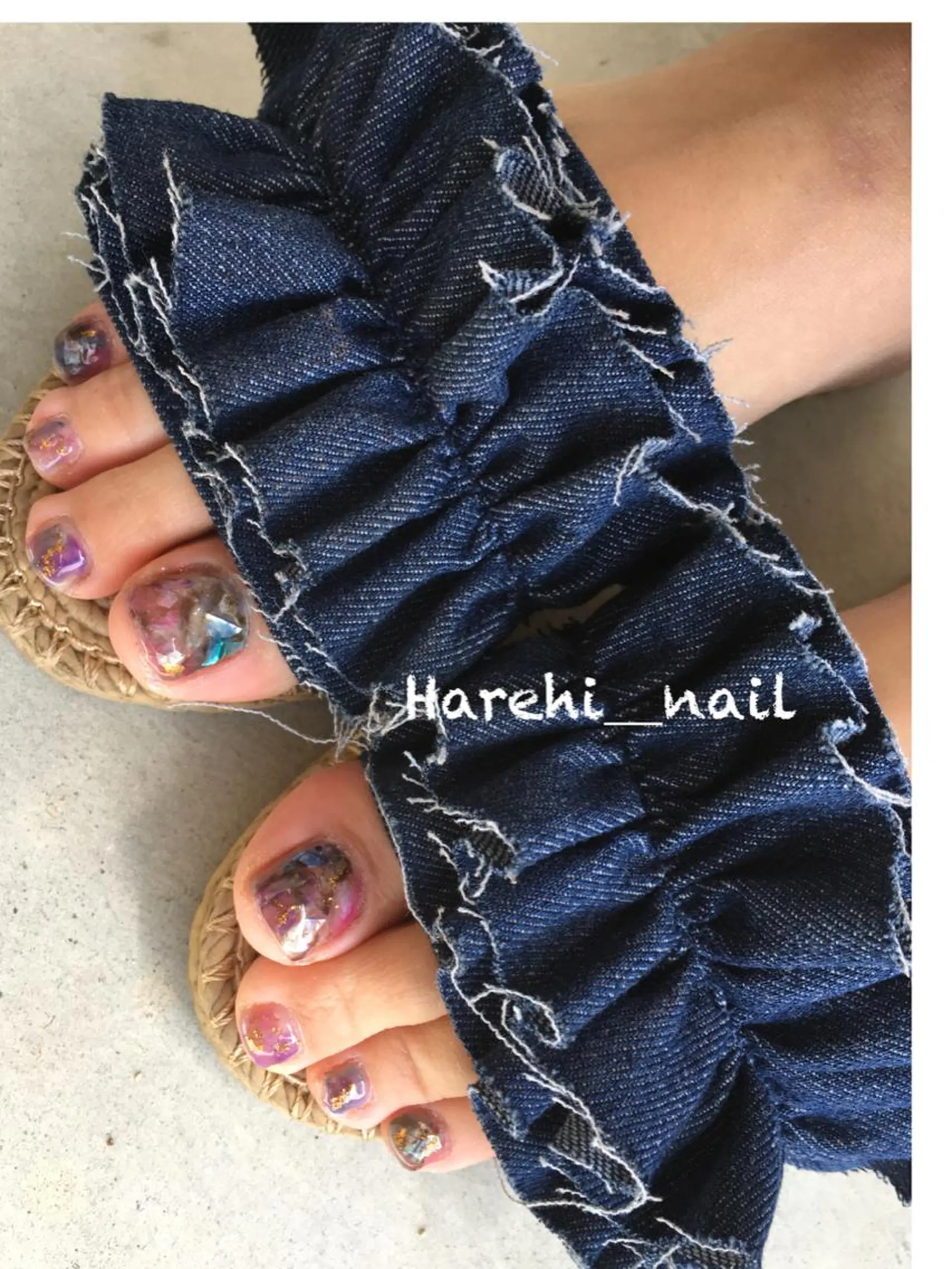 ネイル フットネイル Harehi_ nailのネイルデザイン