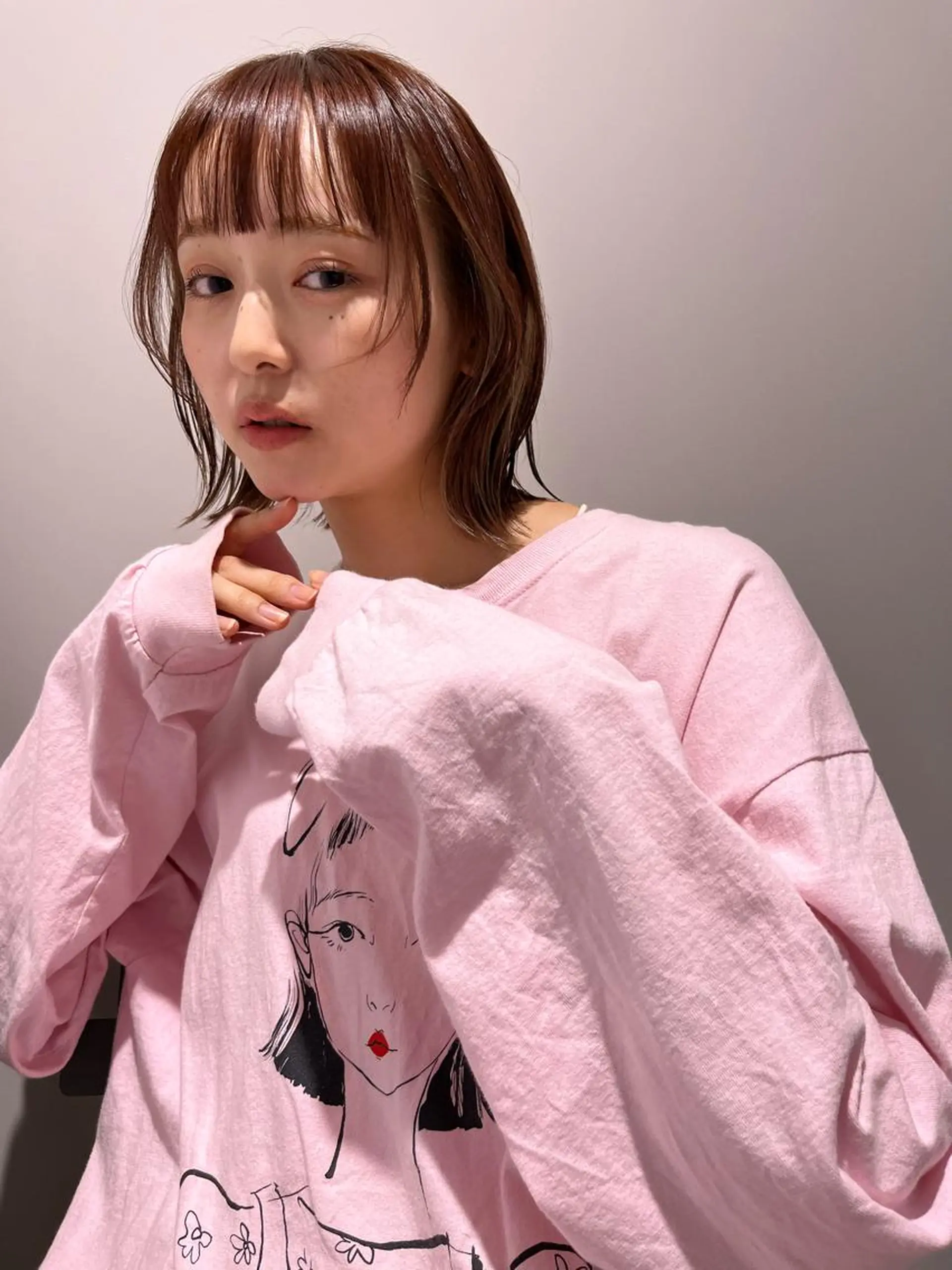 カラー ヘアアレンジ ブリーチ ブリーチなしカラー カット 縮毛矯正 透明感ケアカラー/ レイヤー/ryokaのヘアスタイル