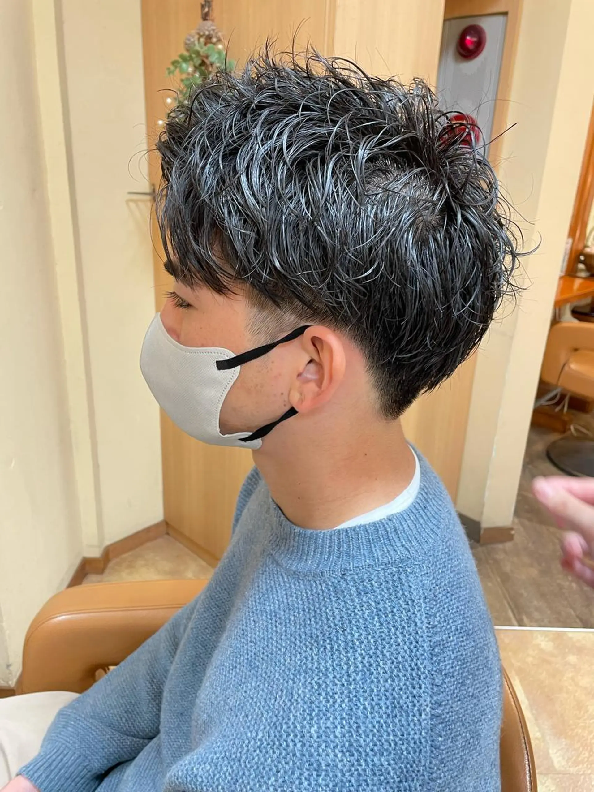 ショート パーマ ツイストパーマ モリオフロムロンドン池袋店所属・冨永 さやかのヘアスタイル