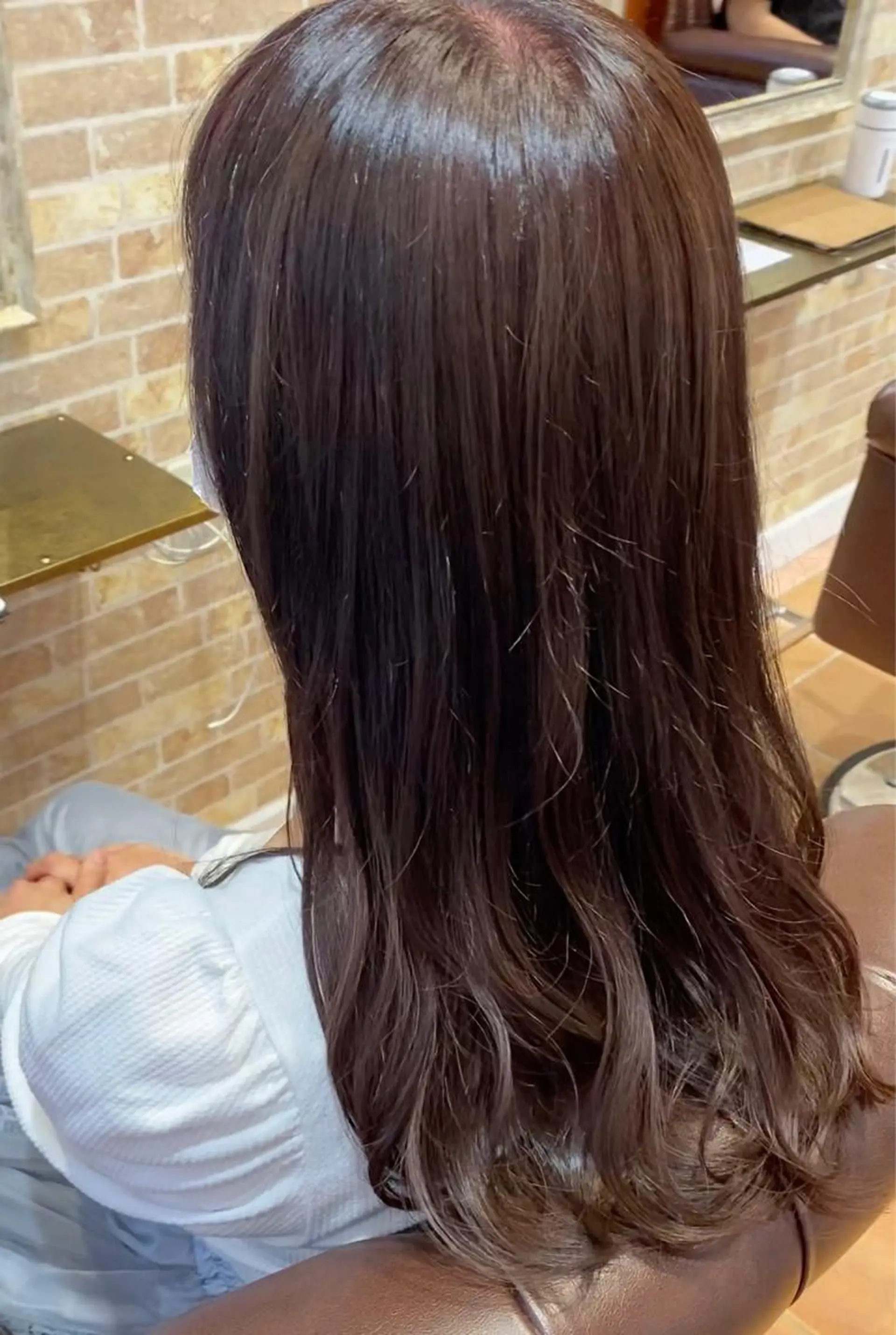 ロング カラー ブラウンカラー ピンクカラー ピンクブラウン ヘアカラー トリートメント ブリーチなし✨艶髪 カラー𓃲YAGIのヘアスタイル