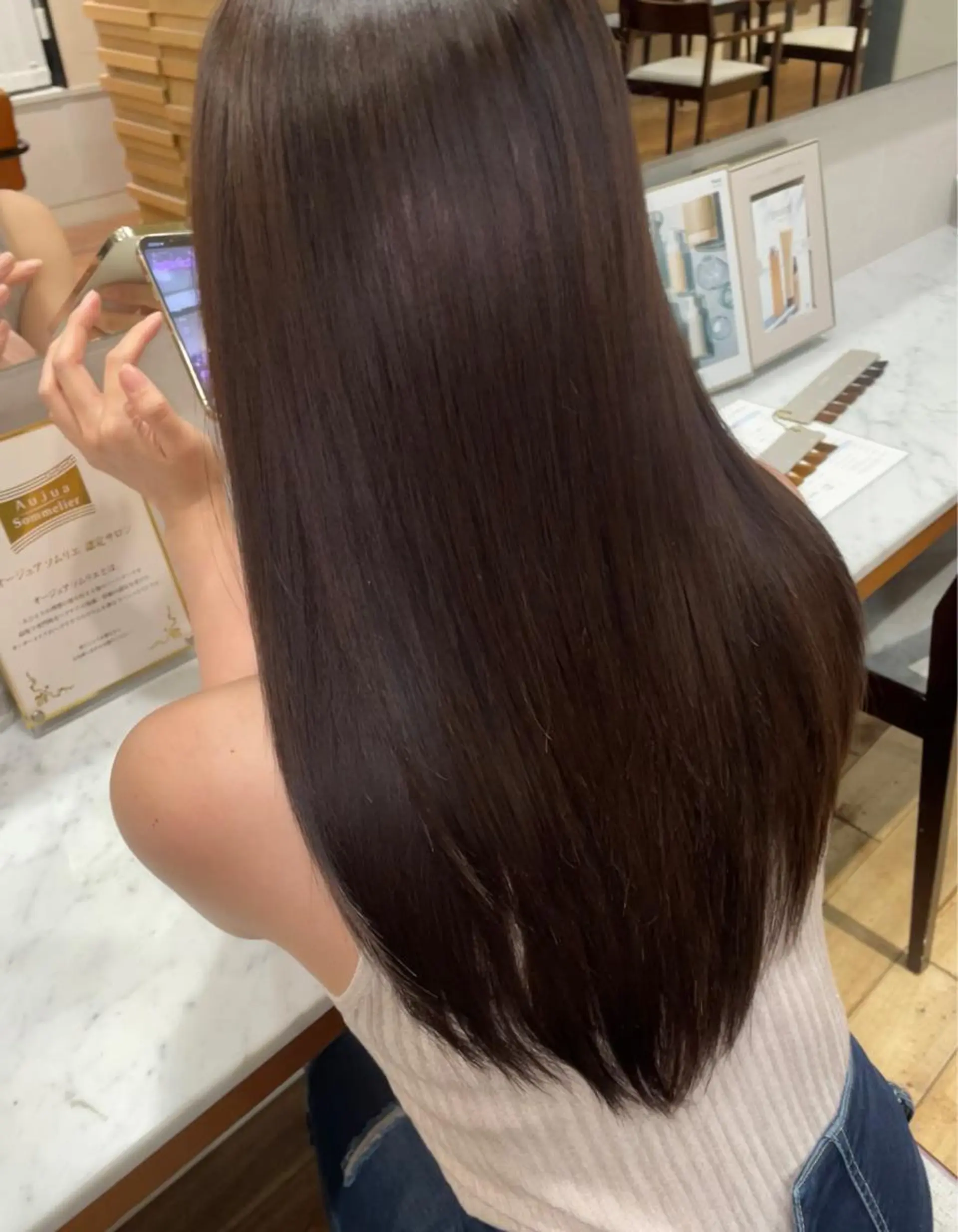 カラー のり🐼顔まわり/ 韓国/レイヤーカットのヘアスタイル