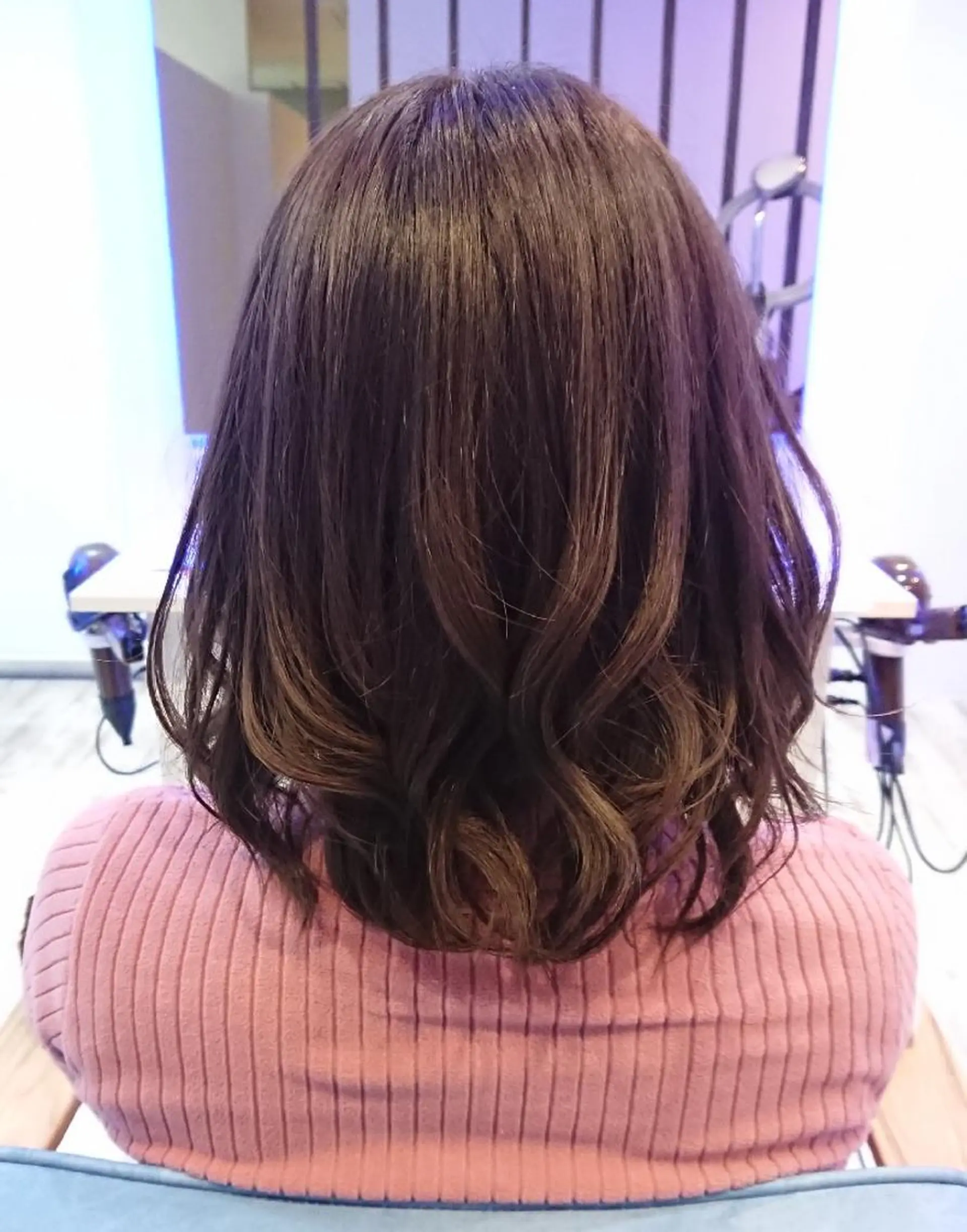 ミディアム カラー ヘアアレンジ 小林 伸行のヘアスタイル