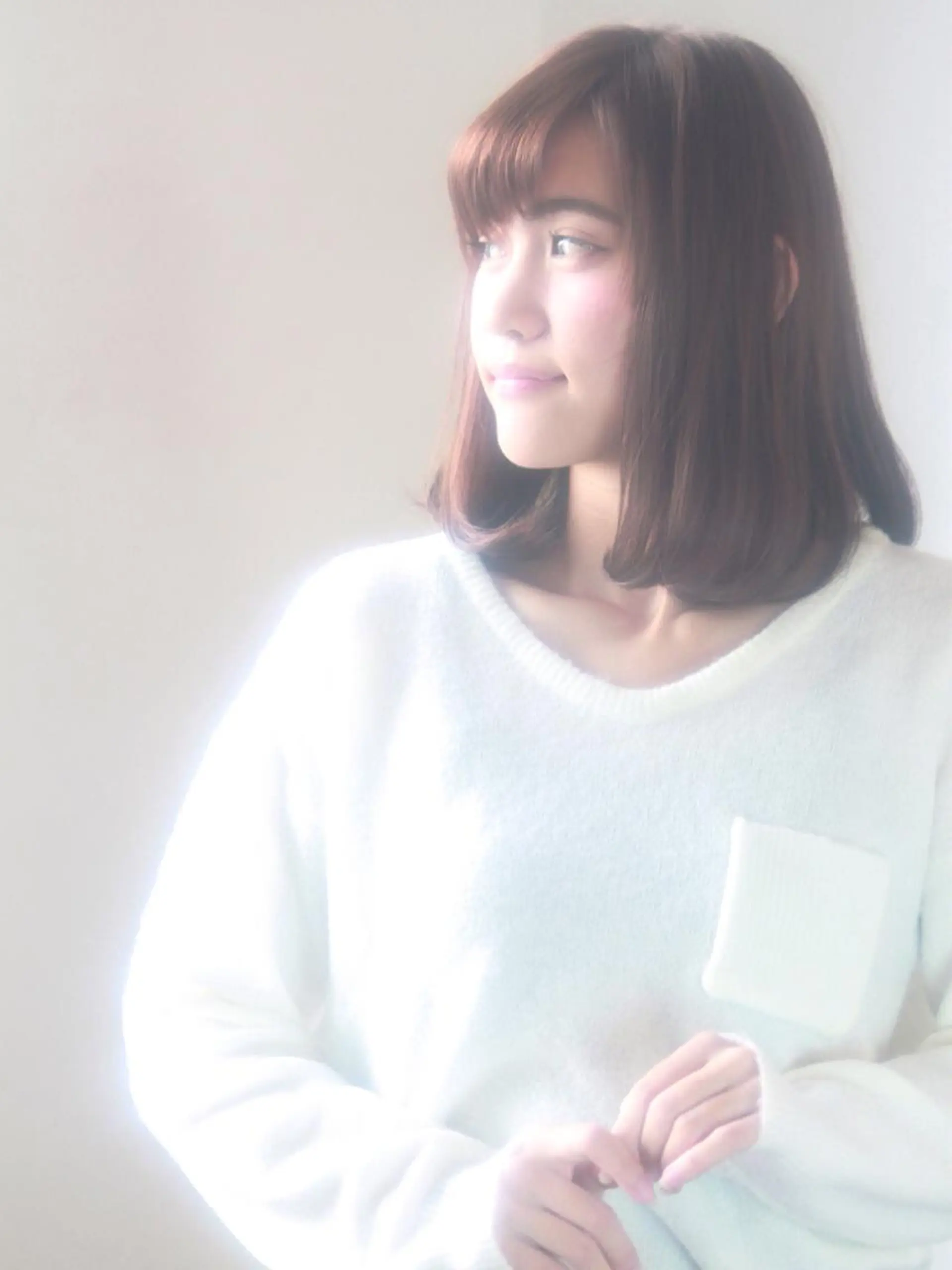 ミディアム カラー ベージュカラー 透明感カラー ピンクカラー ピンクベージュ 近藤 裕紀子のヘアスタイル