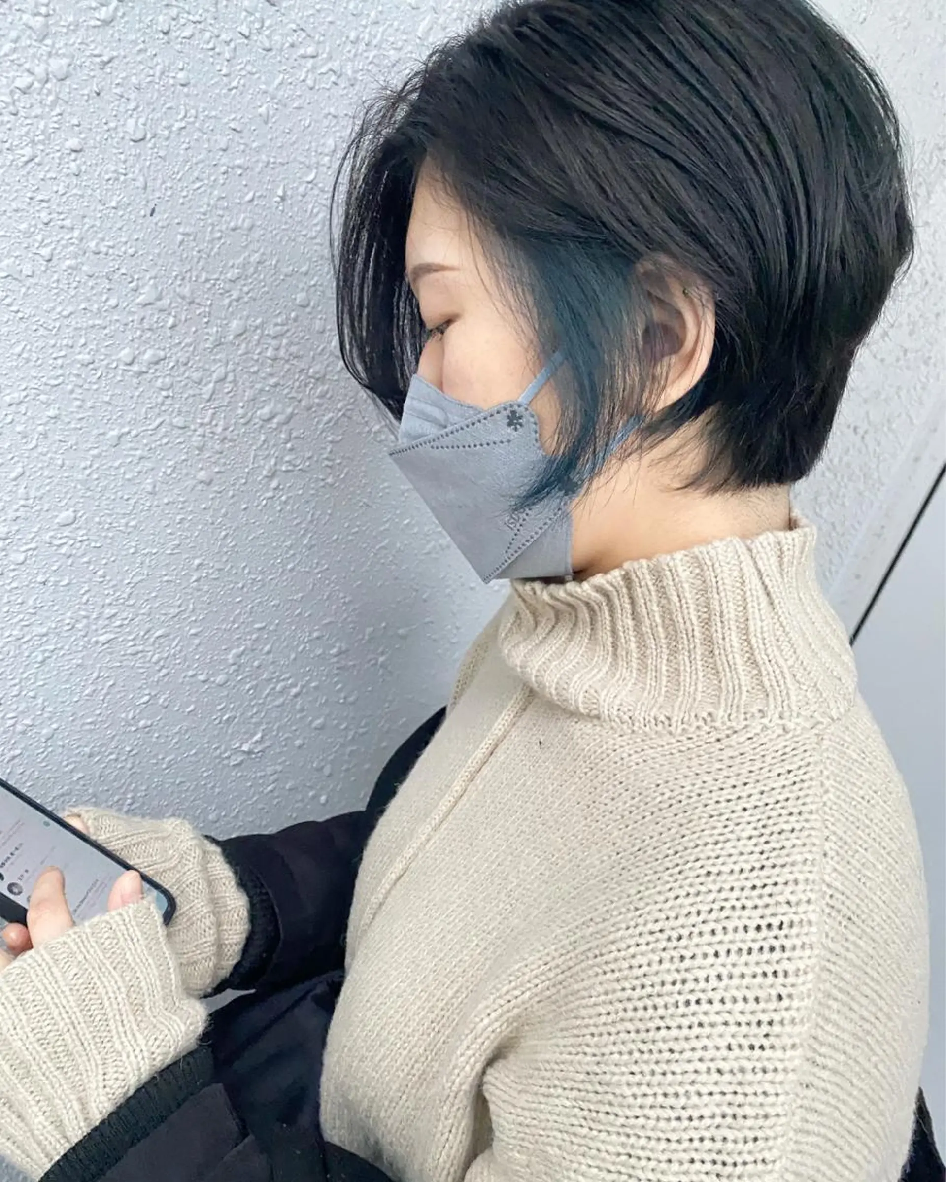 ショート カラー ブリーチ カット ヘアカラー トリートメント 後藤紗英/髪質改善 /オリーブベージュのヘアスタイル