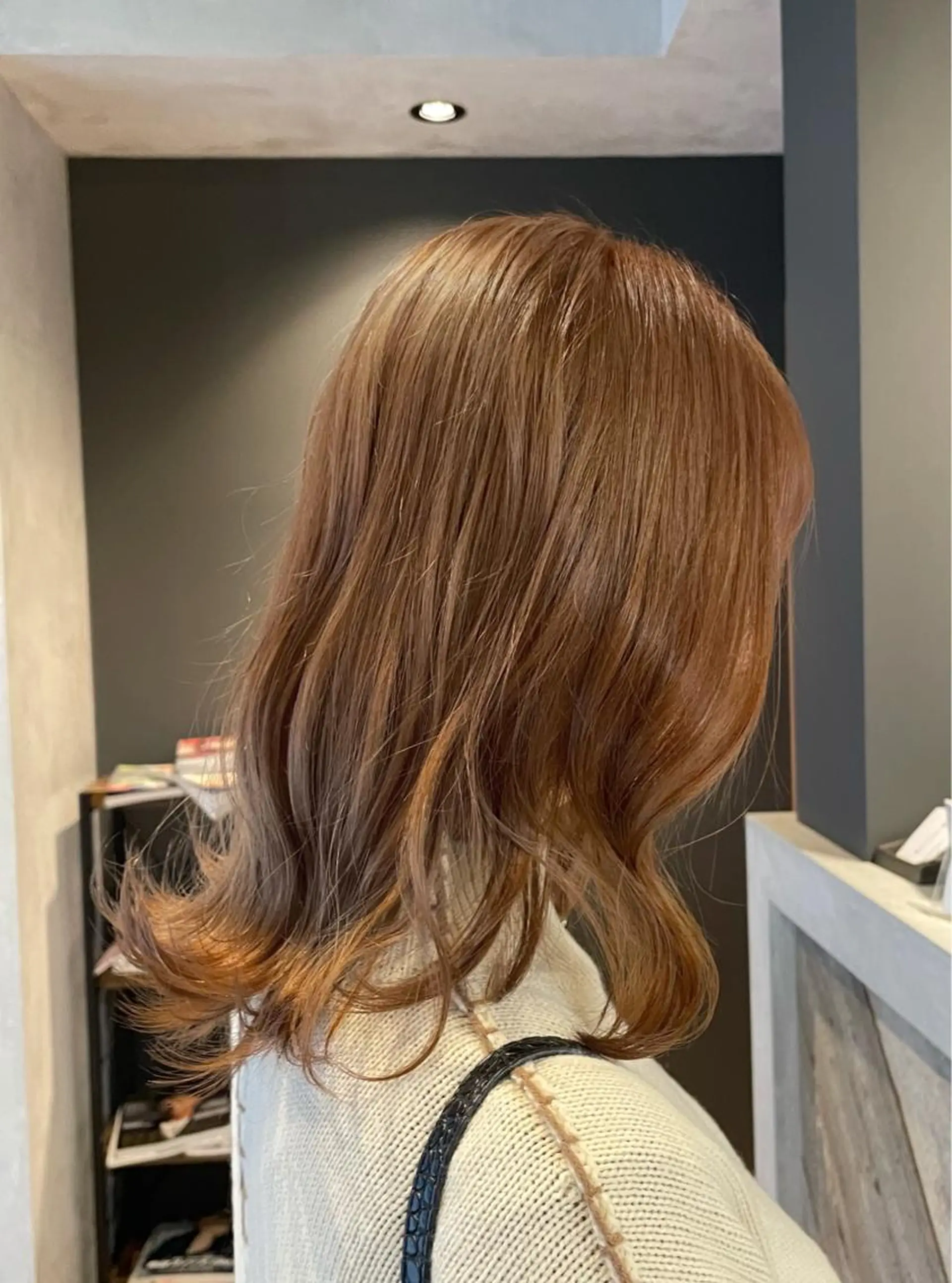 ミディアム ヘアカラー トリートメント EIGHT 野々市 イトウミサキのヘアスタイル