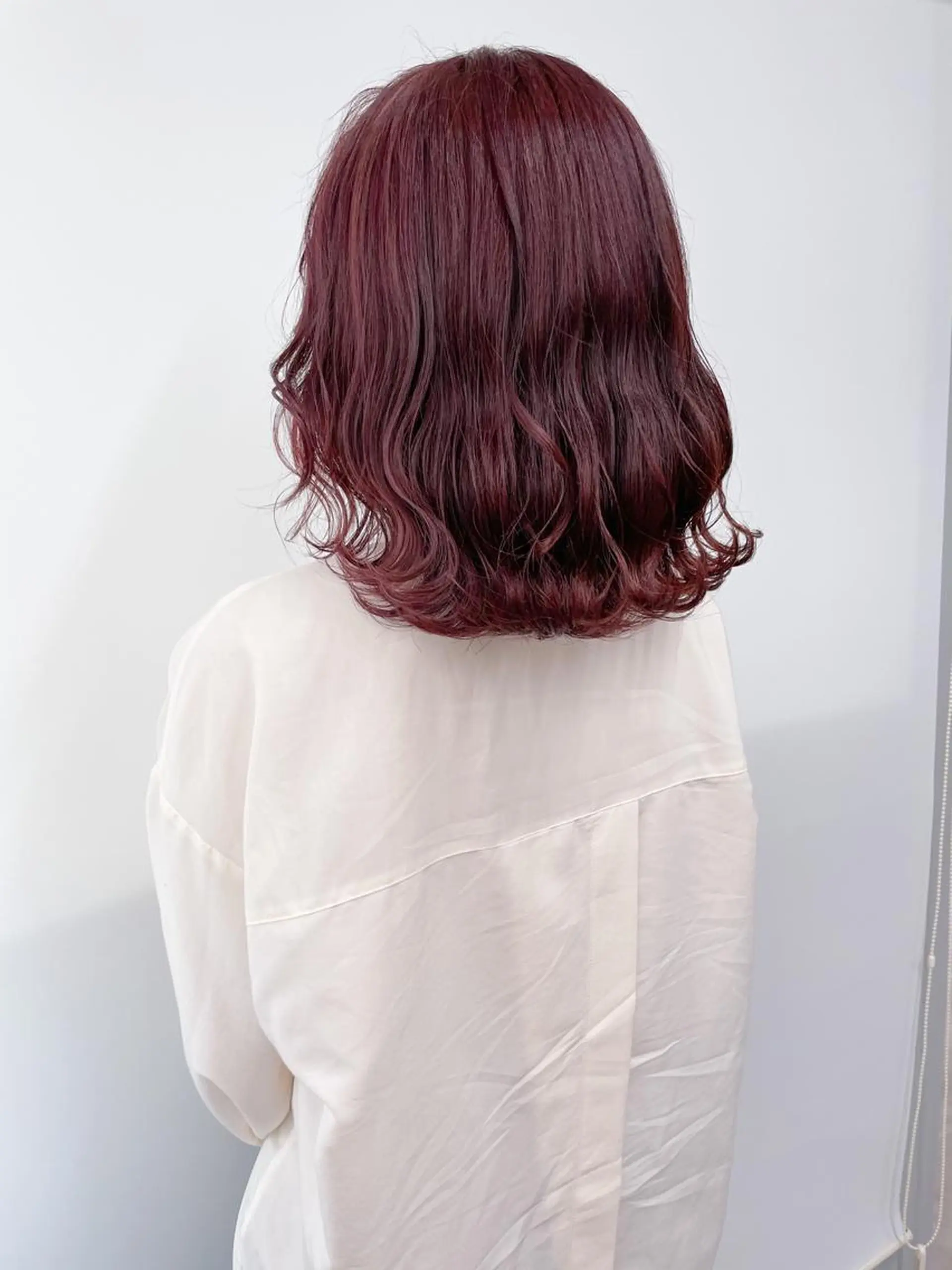 ミディアム カラー ヘアアレンジ カット ヘアカラー トリートメント ヘアセット cherir髪質改善 パーソナルカラー診断のヘアスタイル