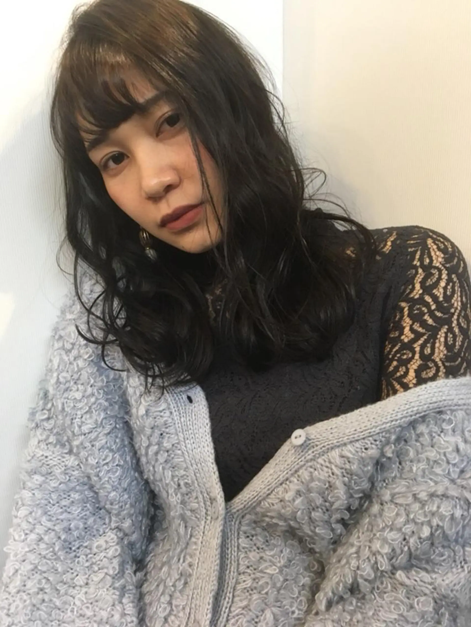 ロング カラー パーマ 安達 俊亮のヘアスタイル