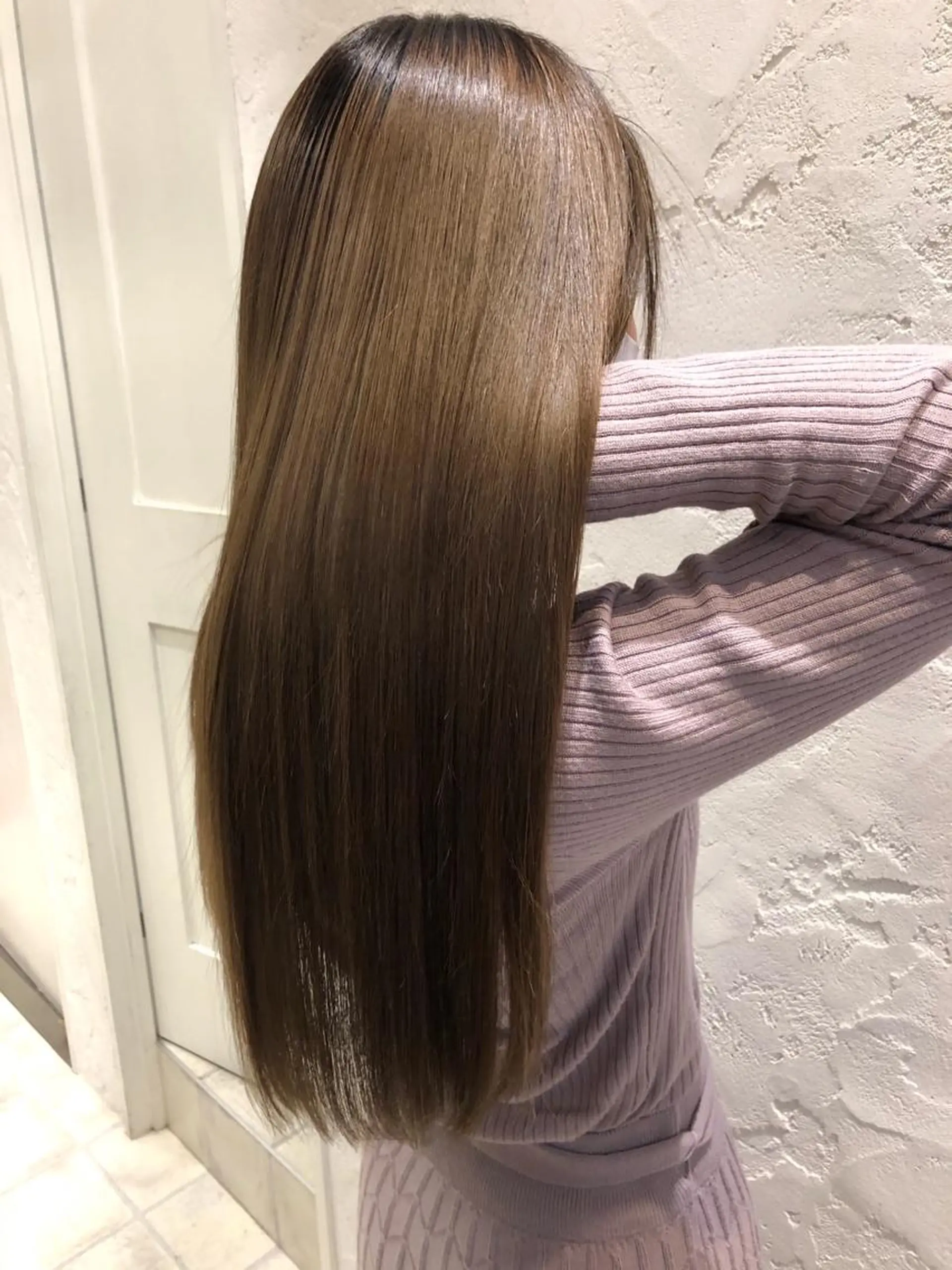 ロング 髪質改善 トリートメント 酸熱トリートメント トリートメント ✨透明感ケアカラー✨ 長野ゆきなのヘアスタイル
