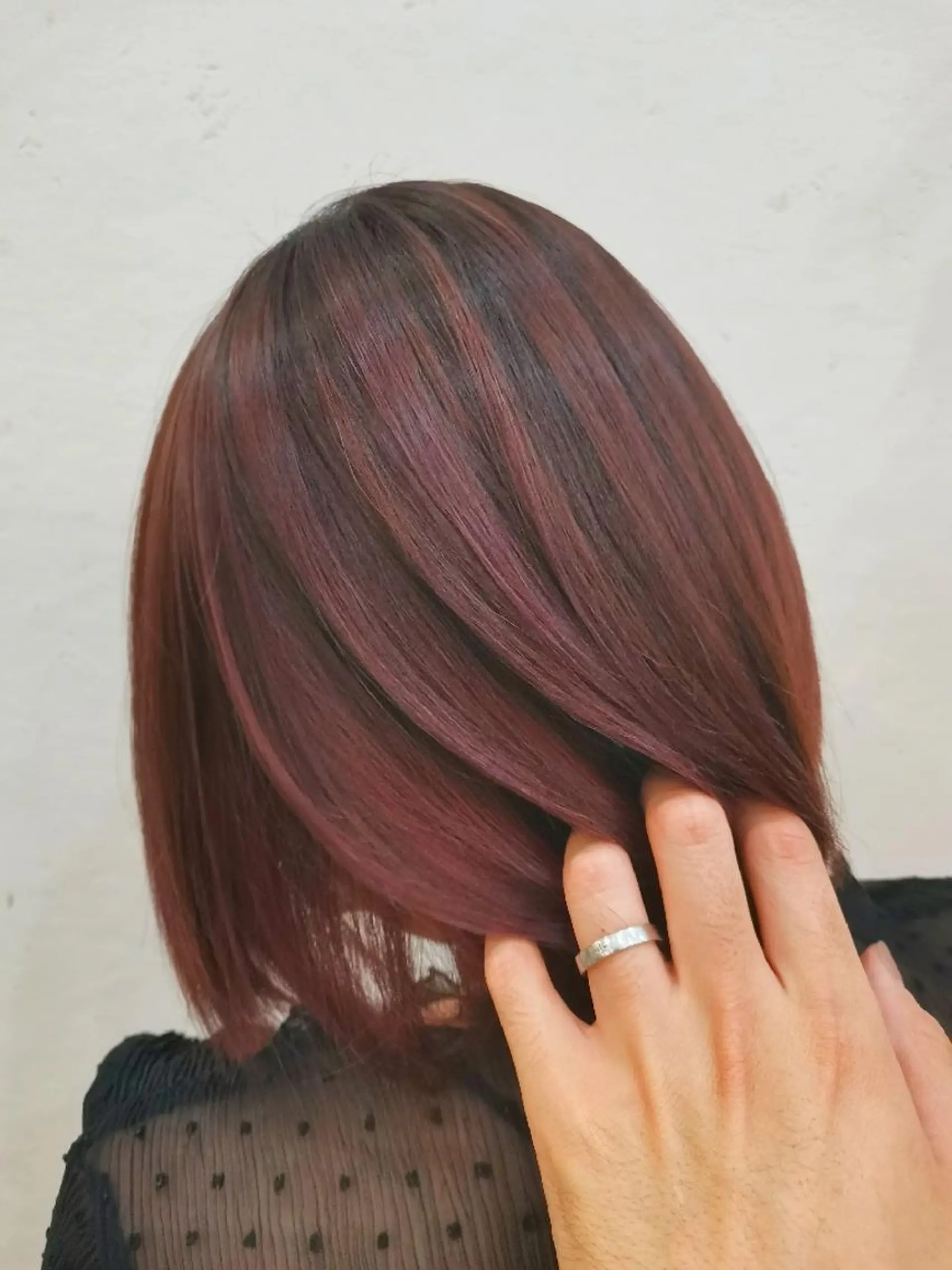 ショート カラー バレイヤージュ ハイライトカラー ピンクカラー ボブ ハイライト N°emirai溝口 MG 🌈梶谷龍吾のヘアスタイル