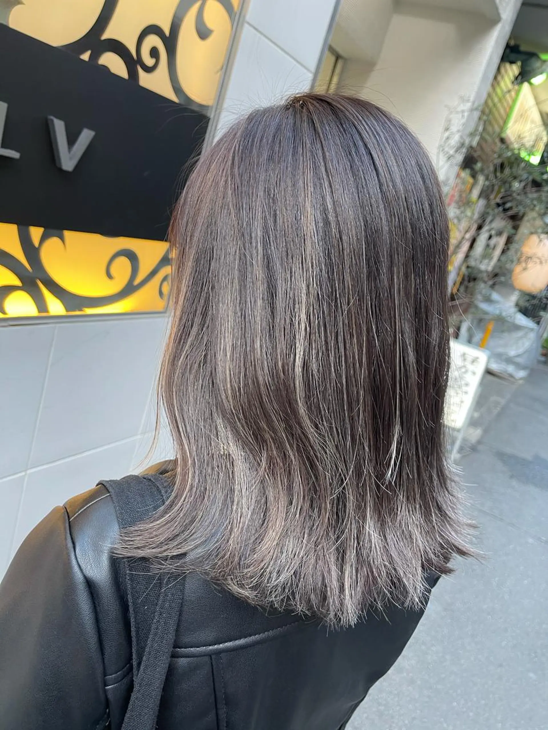 セミロング カラー Reb_keiji 👑小倉圭司のヘアスタイル