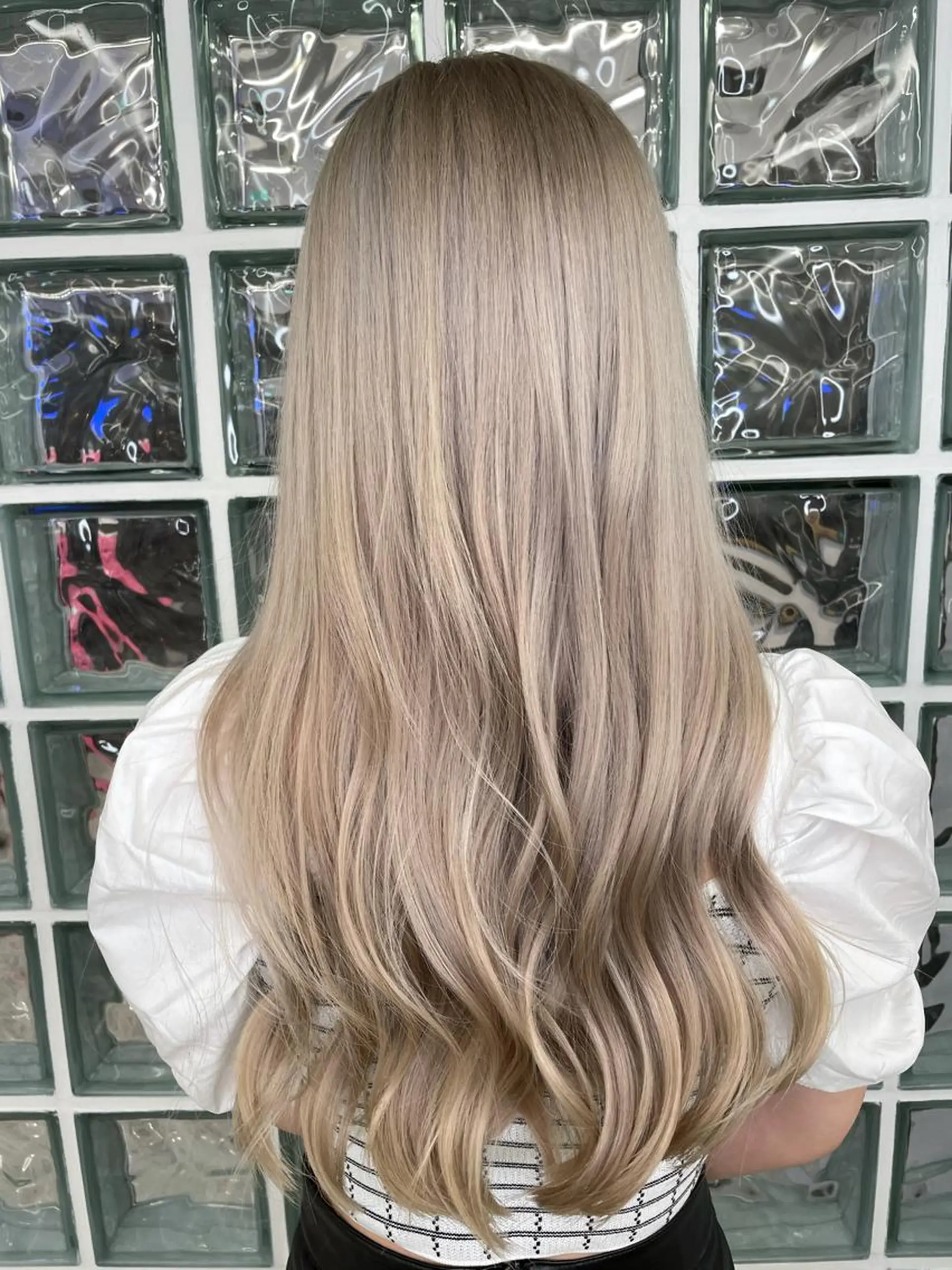 ロング ヘアカラー トリートメント 家田 竜のヘアスタイル