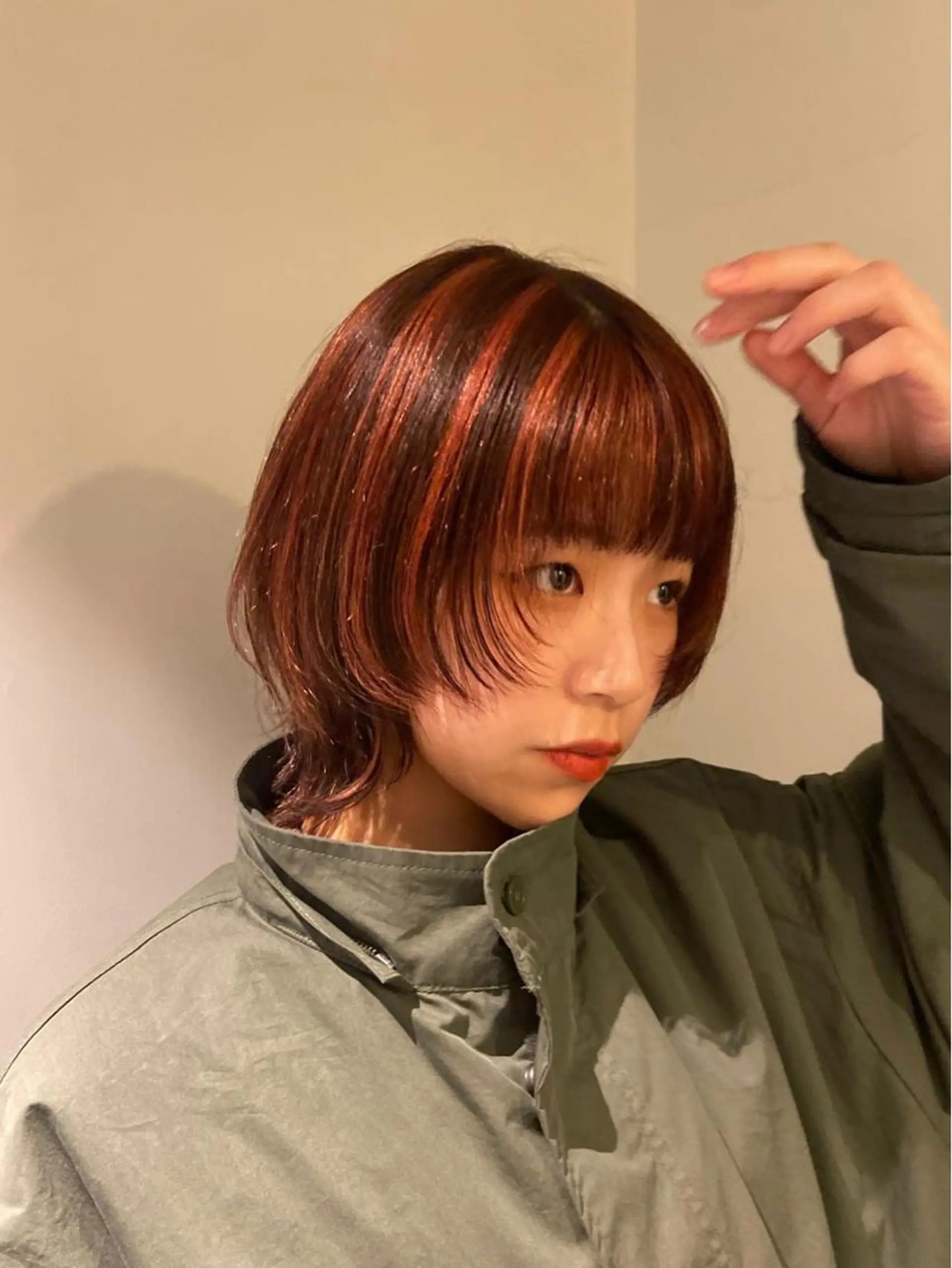 カラー デザインカラー Mori Aimiのヘアスタイル