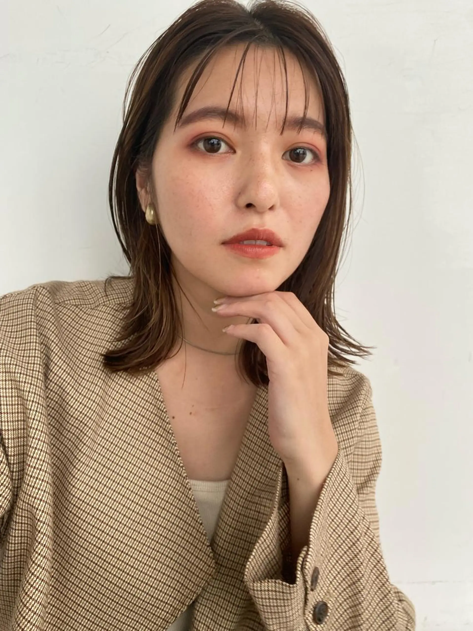 ミディアム カラー ヘアカラー トリートメント ヒラノホナミ 🫧髪質改善🫧のヘアスタイル