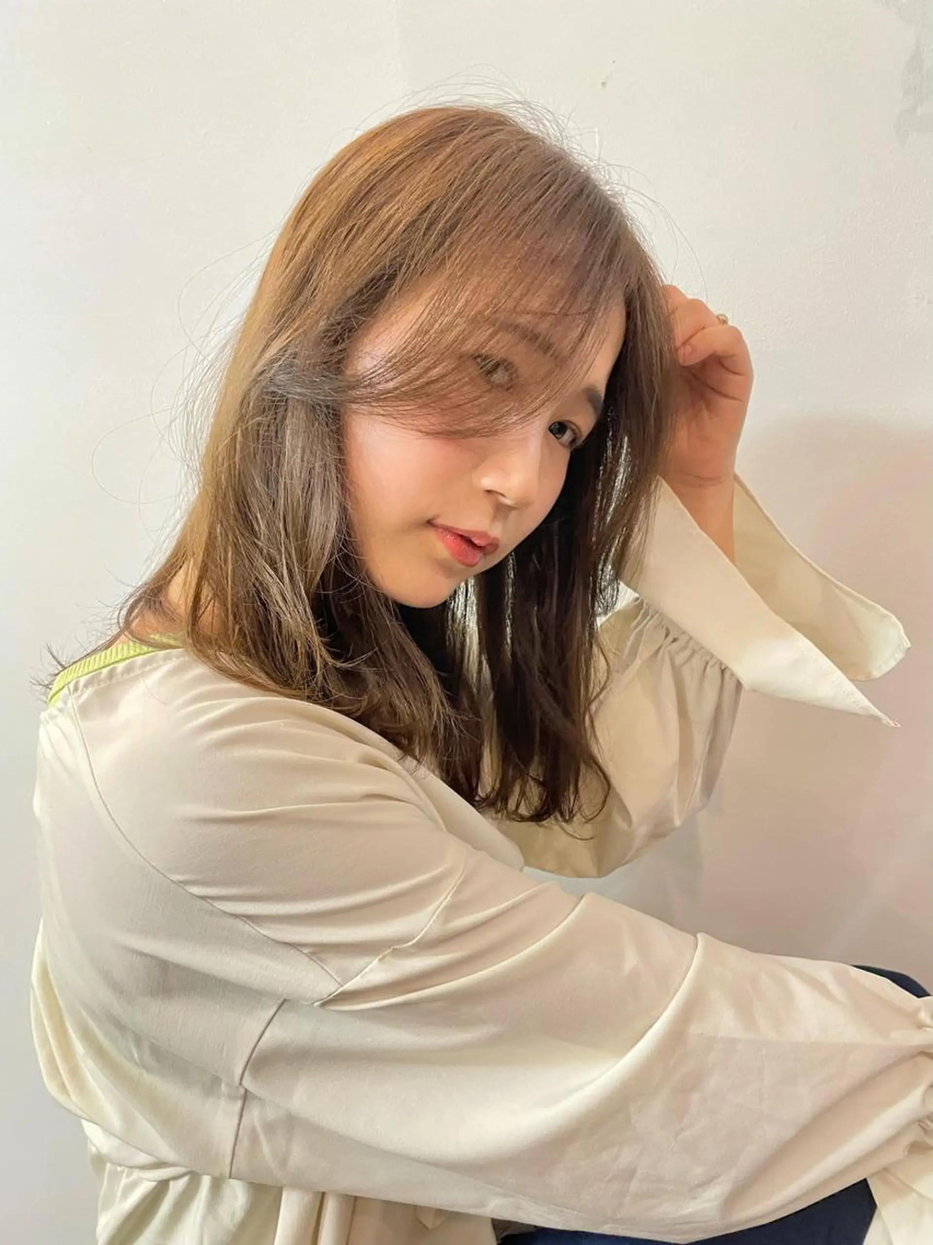 ミディアム カラー カット トリートメント ツヤ美髪💐 髪質改善/高山愛来のヘアスタイル