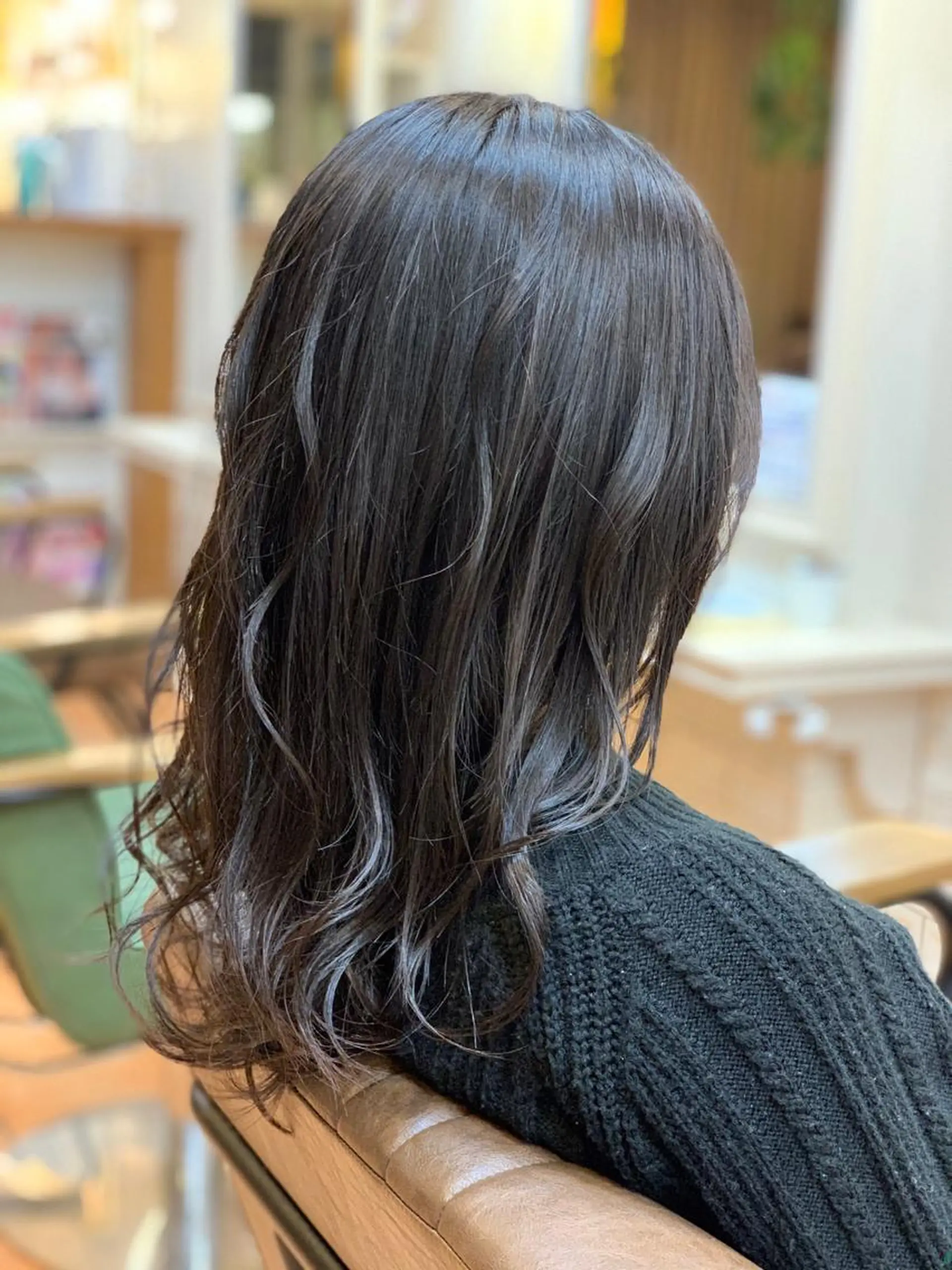 セミロング アッシュ 外国人風カラー 小顔カット カット カットが得意✨ 川元裕範（ヒロノリ）のヘアスタイル