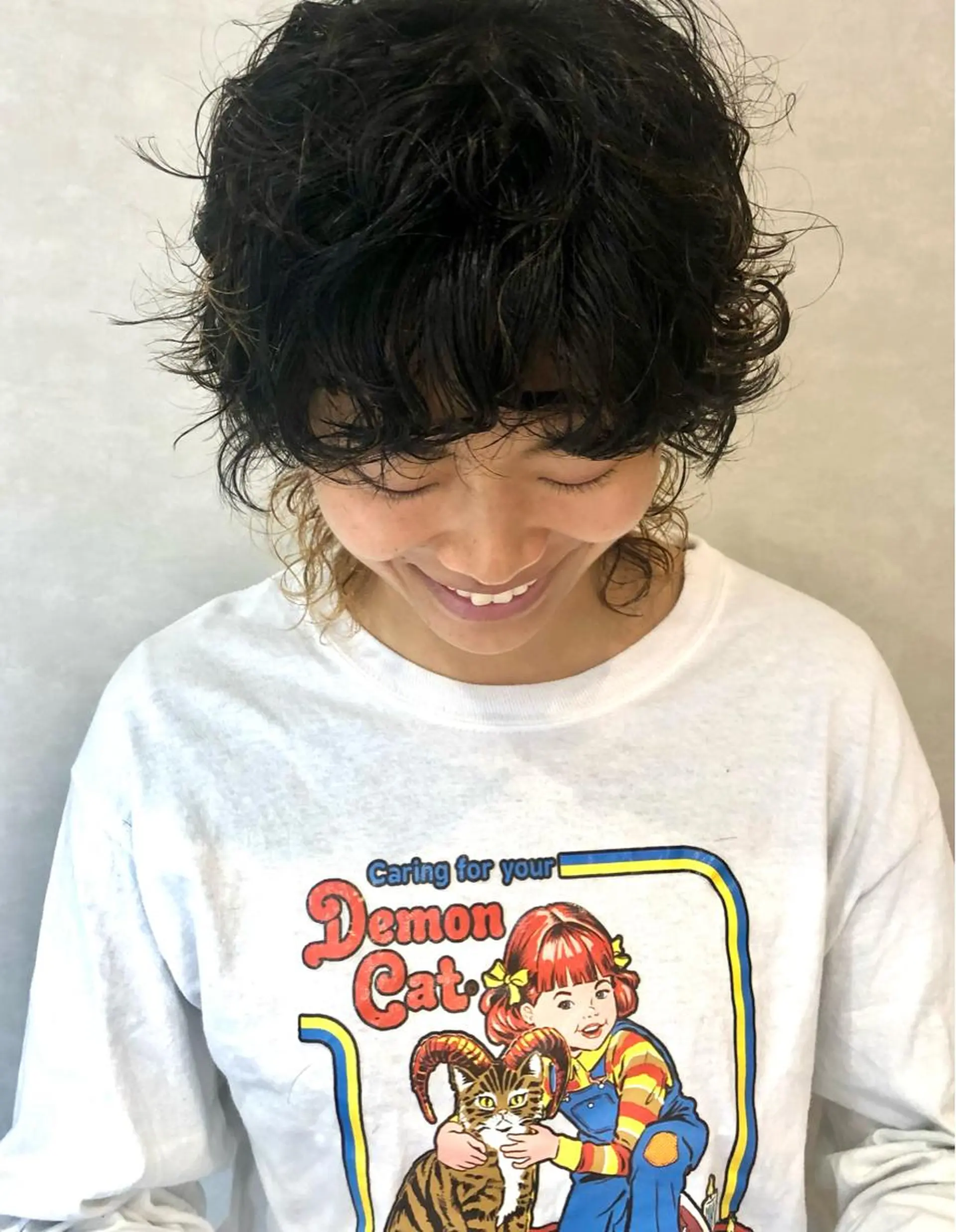 ショート パーマ カット パーマ トリートメント 三好 聡玄のヘアスタイル